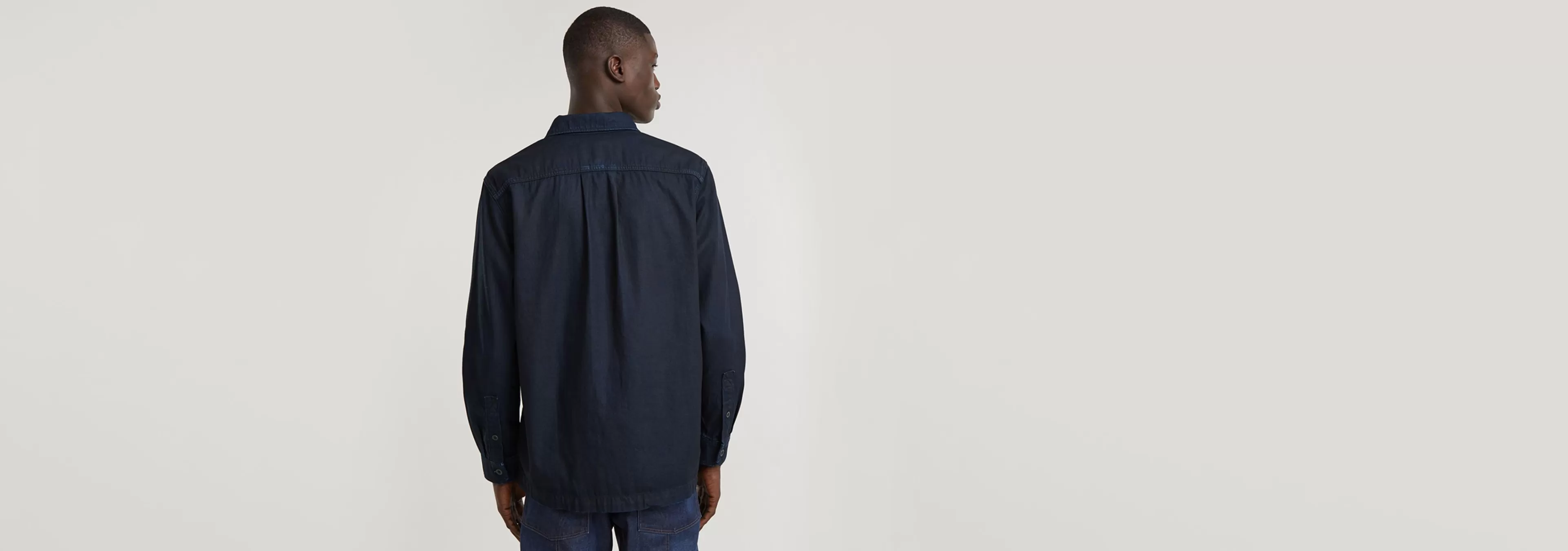 Discount G-Star 1-Pocket Regular Denim Shirt worn in adrift cobler