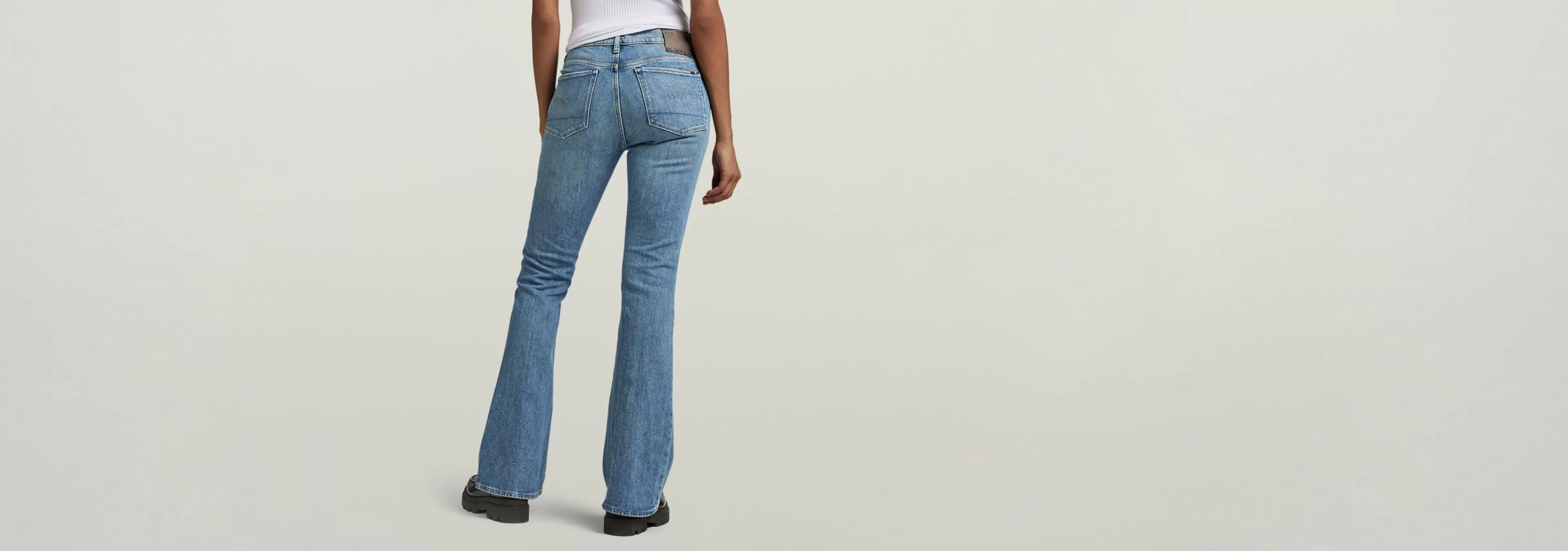 Online G-Star 3301 Flare Jeans antique faded blue opal