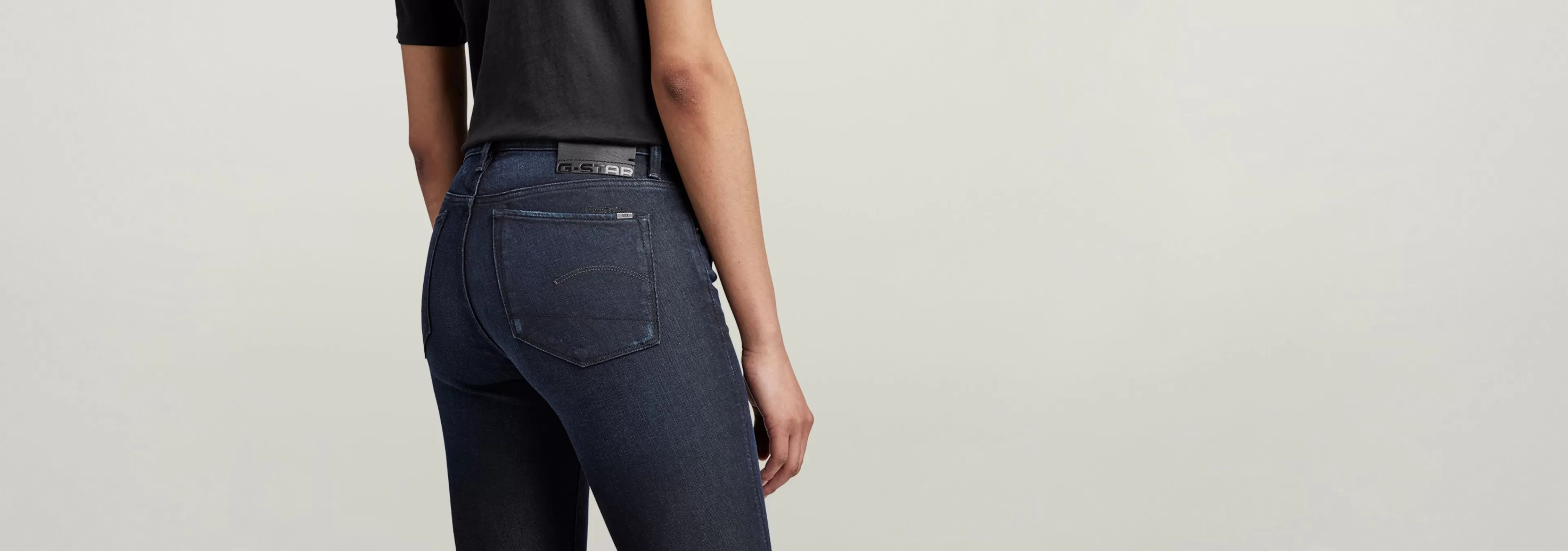Store G-Star 3301 Flare Jeans worn in naval blue cobler