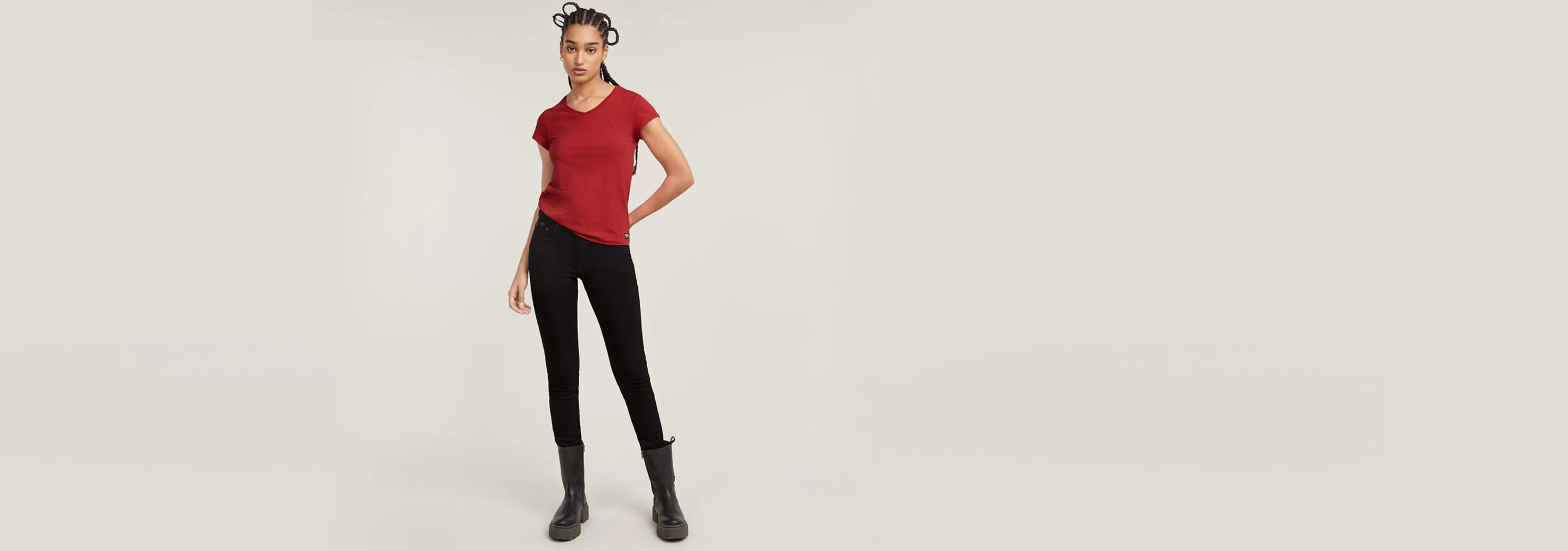 Best Sale G-Star 3301 High Skinny Jeans pitch black
