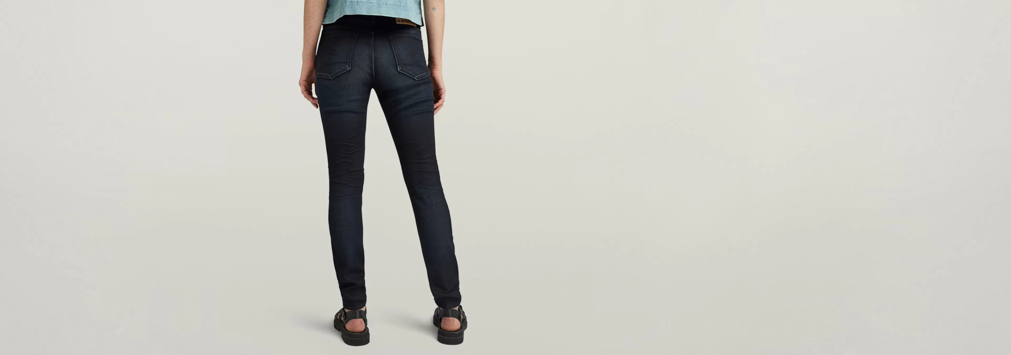 Best G-Star 3301 High Waist Skinny Jeans dark aged