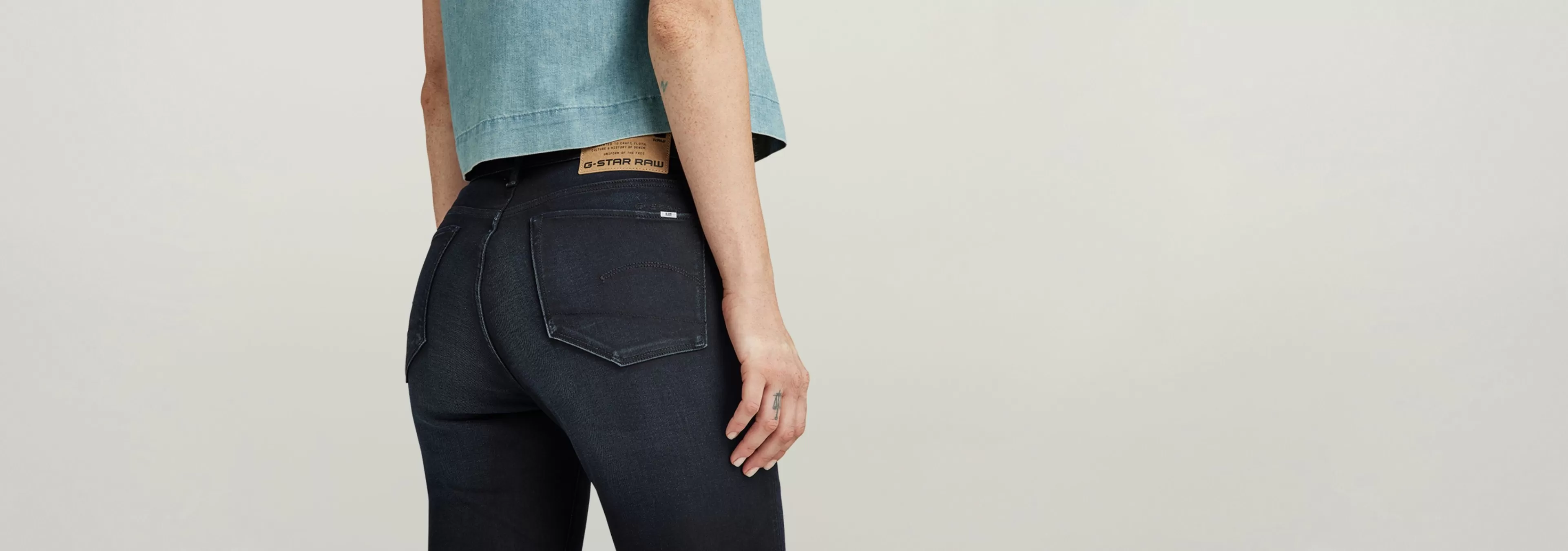 Best G-Star 3301 High Waist Skinny Jeans dark aged