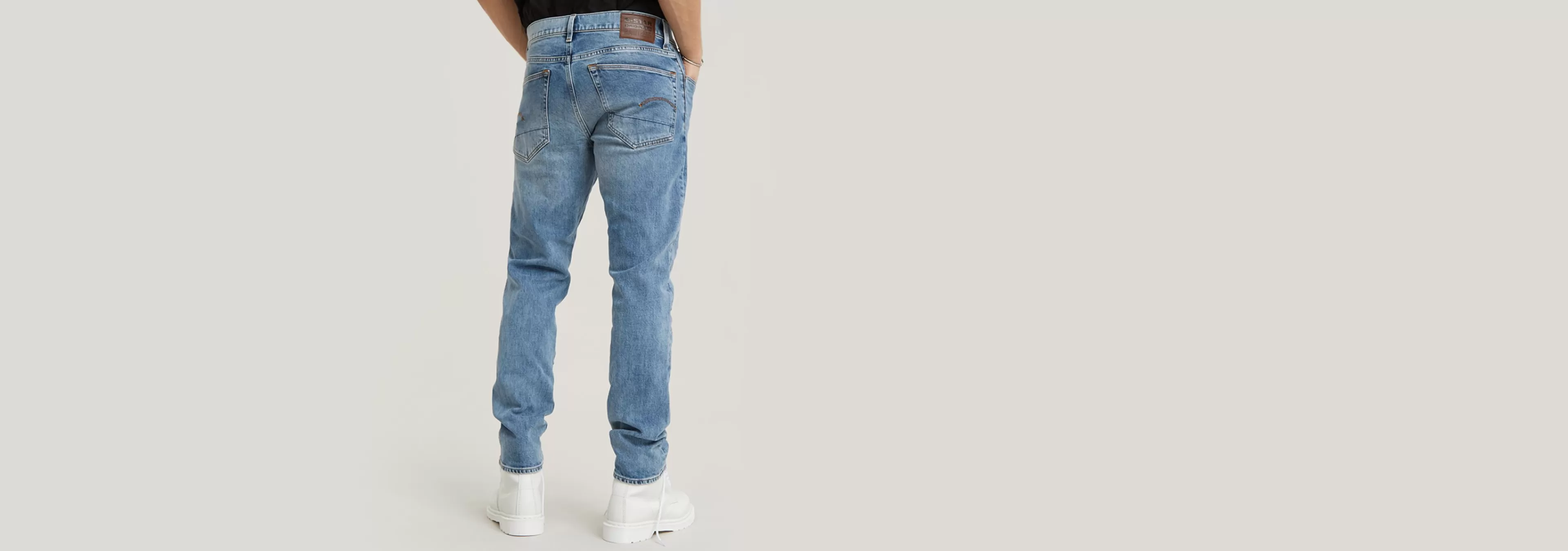 Shop G-Star 3301 Regular Tapered Jeans light indigo aged