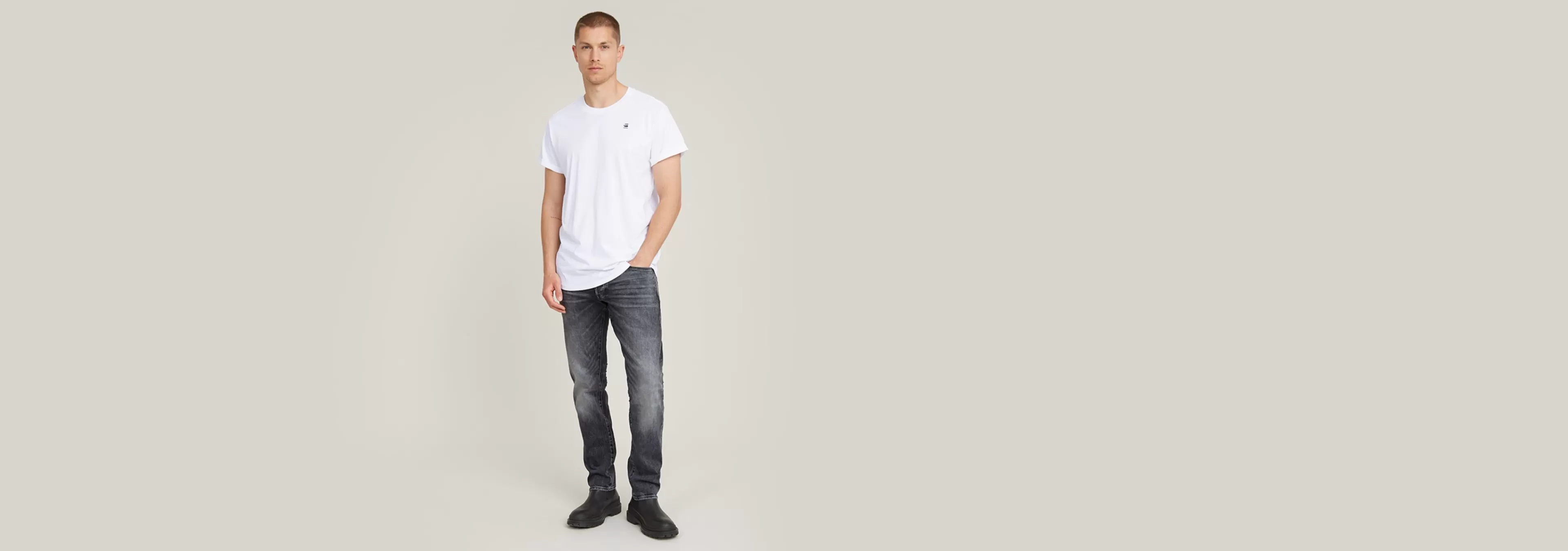 Discount G-Star 3301 Regular Tapered Jeans faded bullit