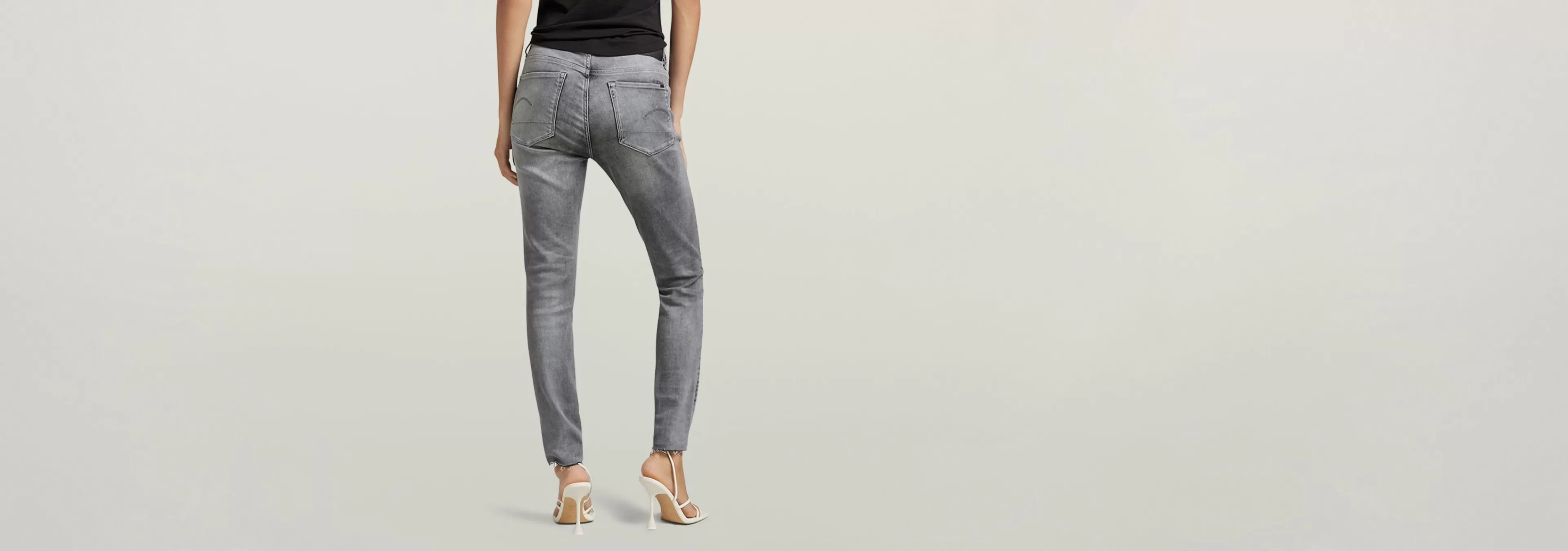 Cheap G-Star 3301 Skinny Ankle Jeans sun faded glacier grey