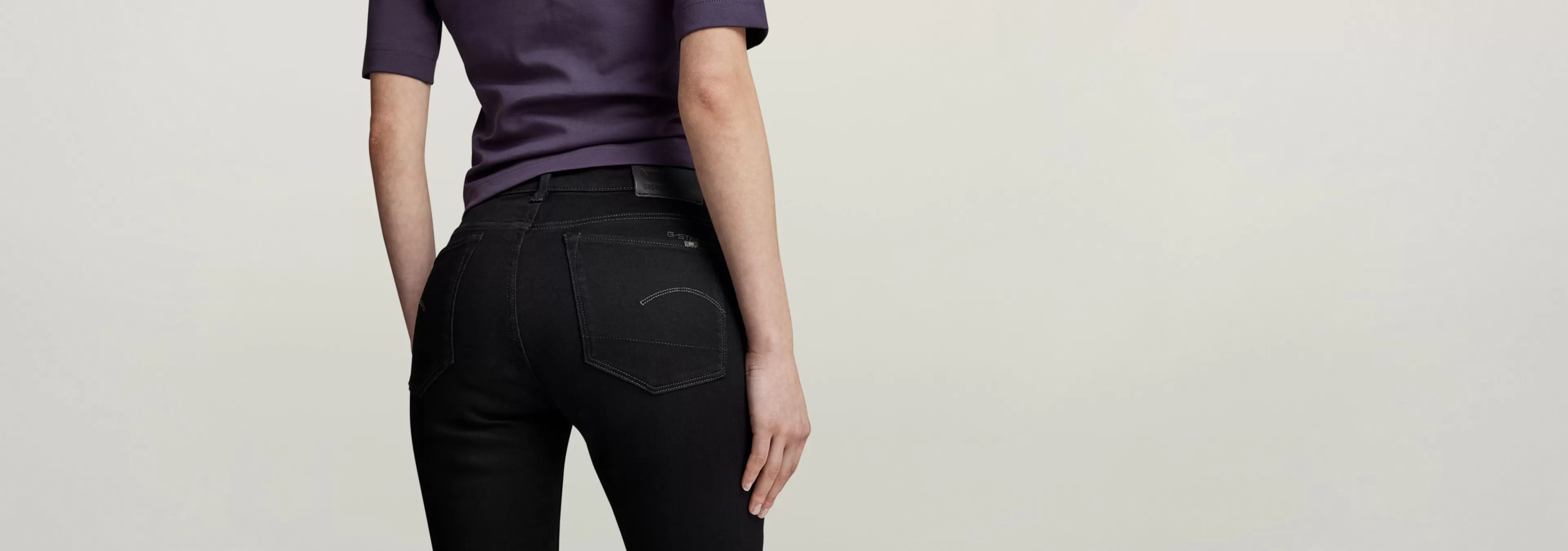 Best Sale G-Star 3301 Skinny Ankle Jeans pitch black
