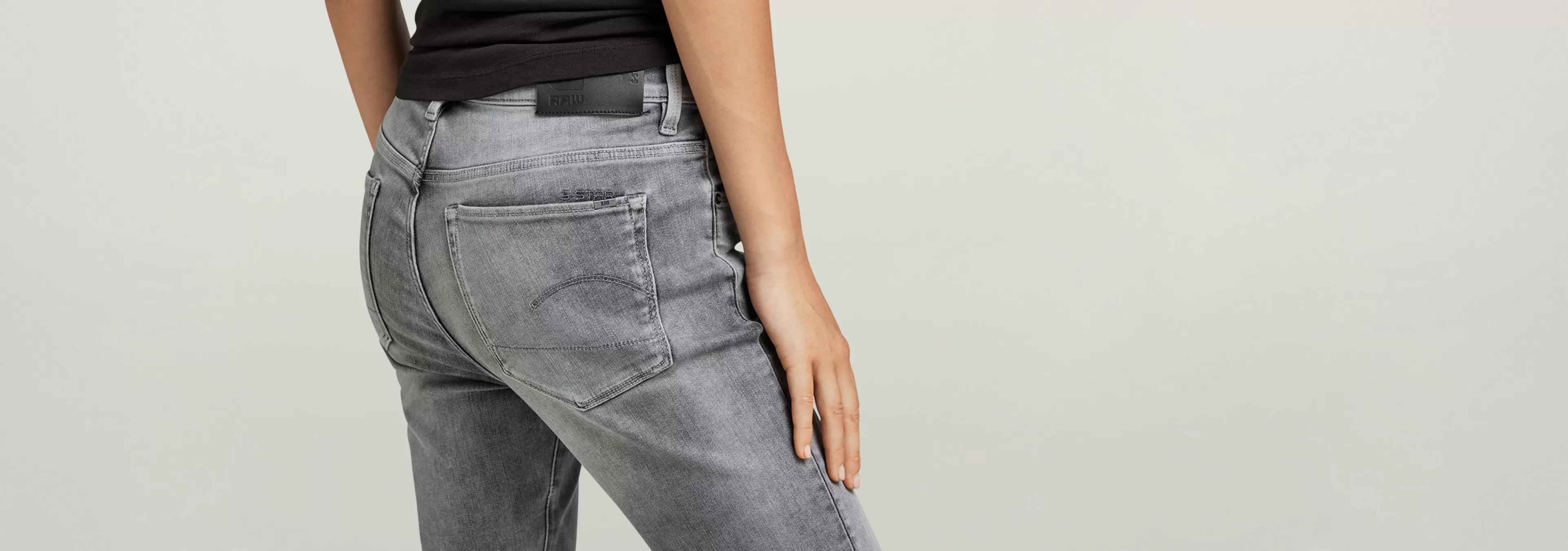 Cheap G-Star 3301 Skinny Ankle Jeans sun faded glacier grey