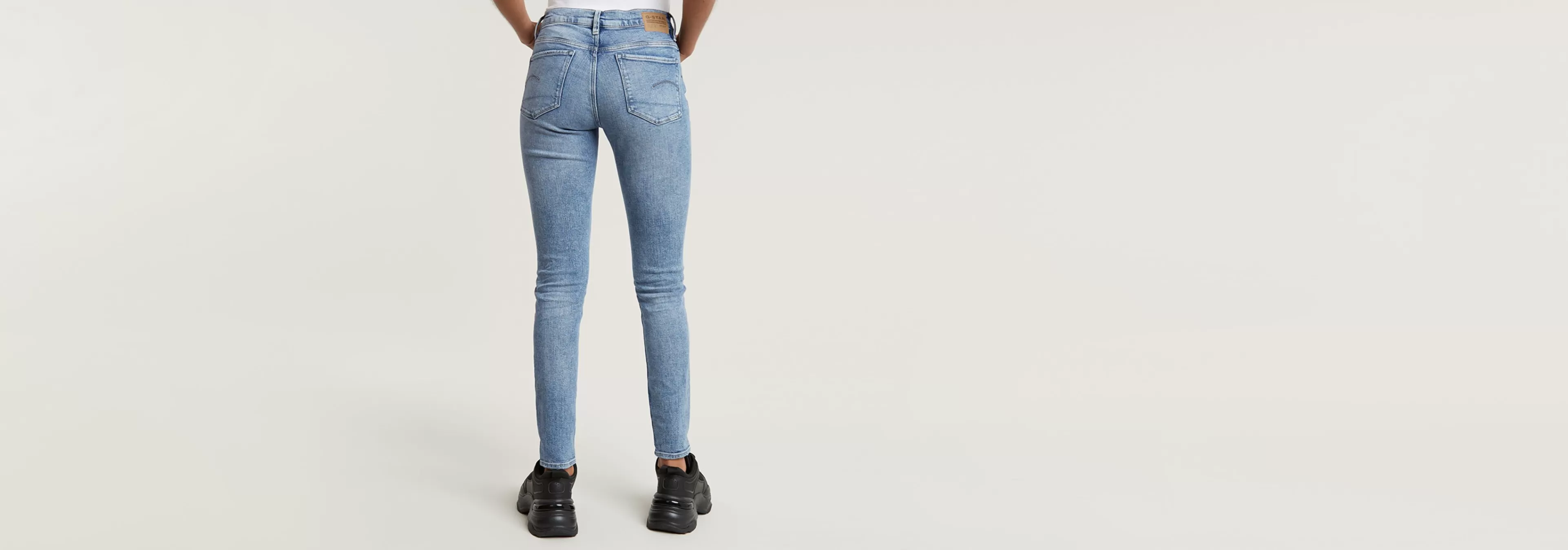Sale G-Star 3301 Skinny Jeans sun faded blue donau