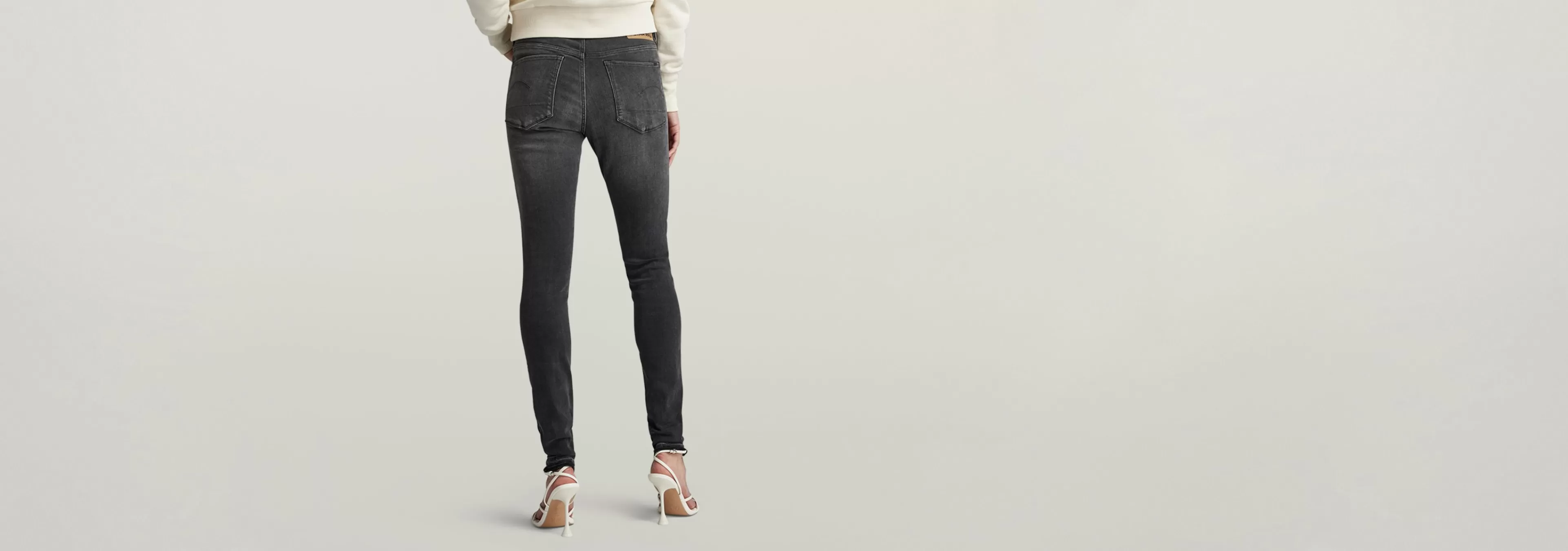 Discount G-Star 3301 Skinny Jeans worn in black moon