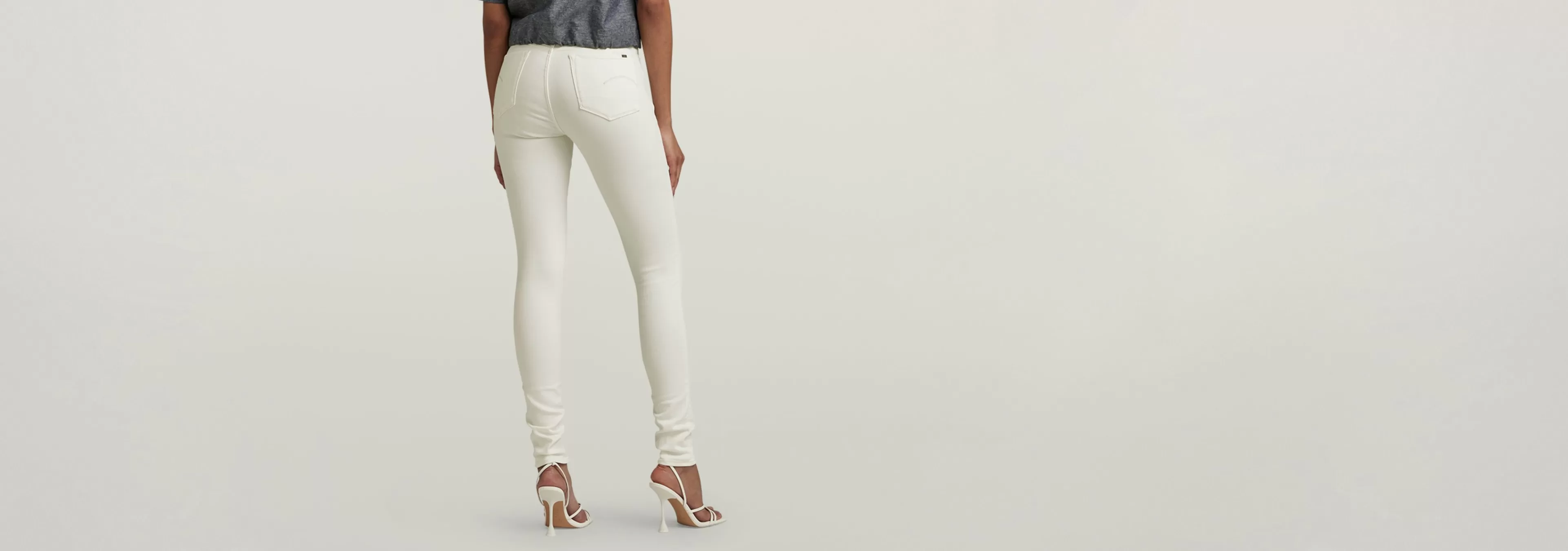 Best Sale G-Star 3301 Skinny Jeans white gd