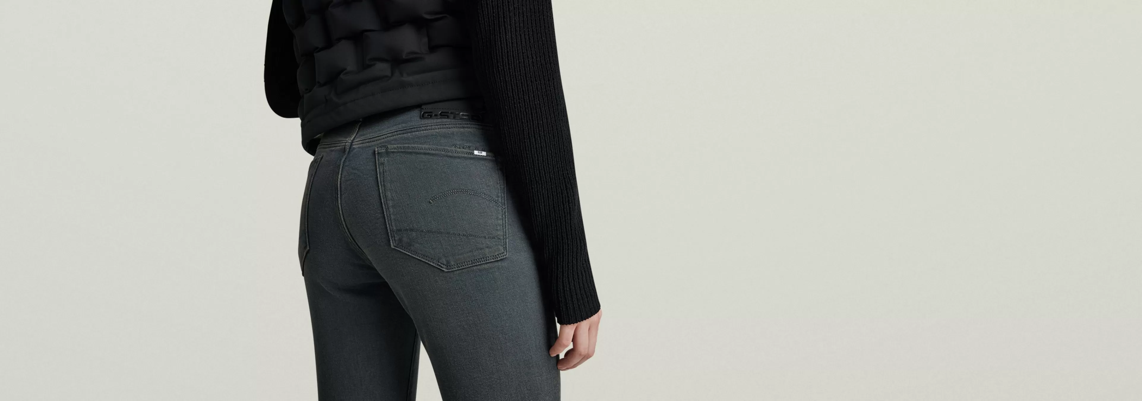 Outlet G-Star 3301 Skinny Jeans worn in tornado