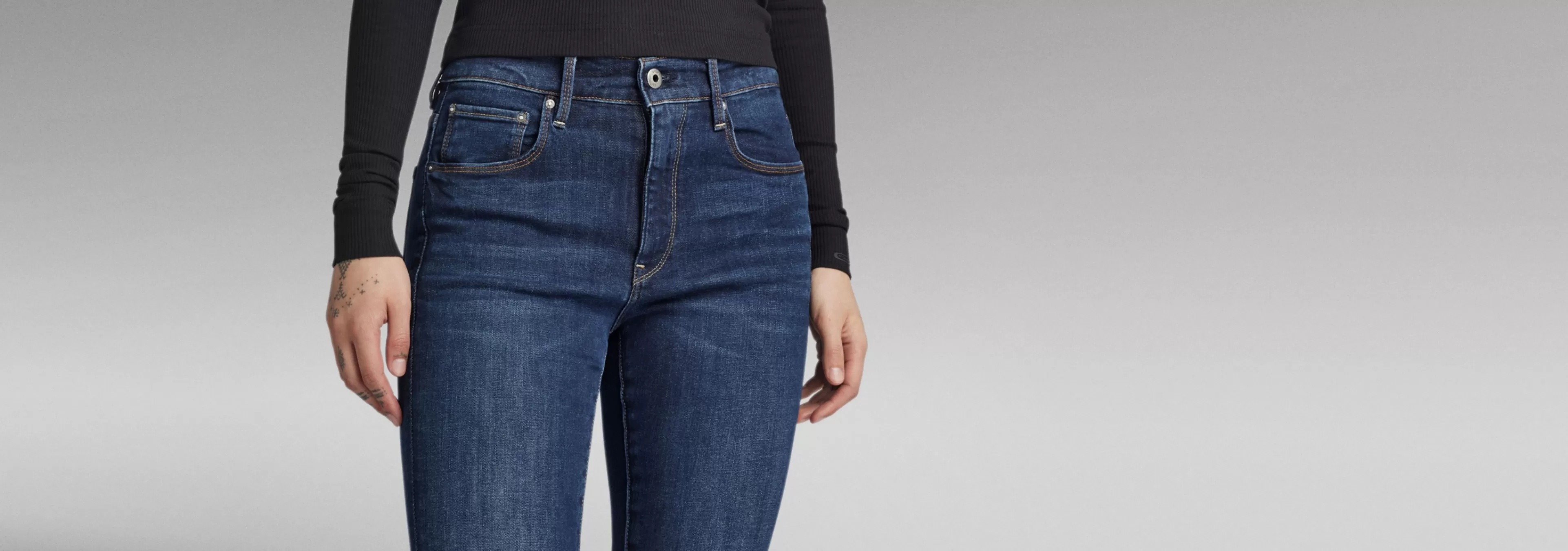 Outlet G-Star 3301 Skinny Jeans dark aged