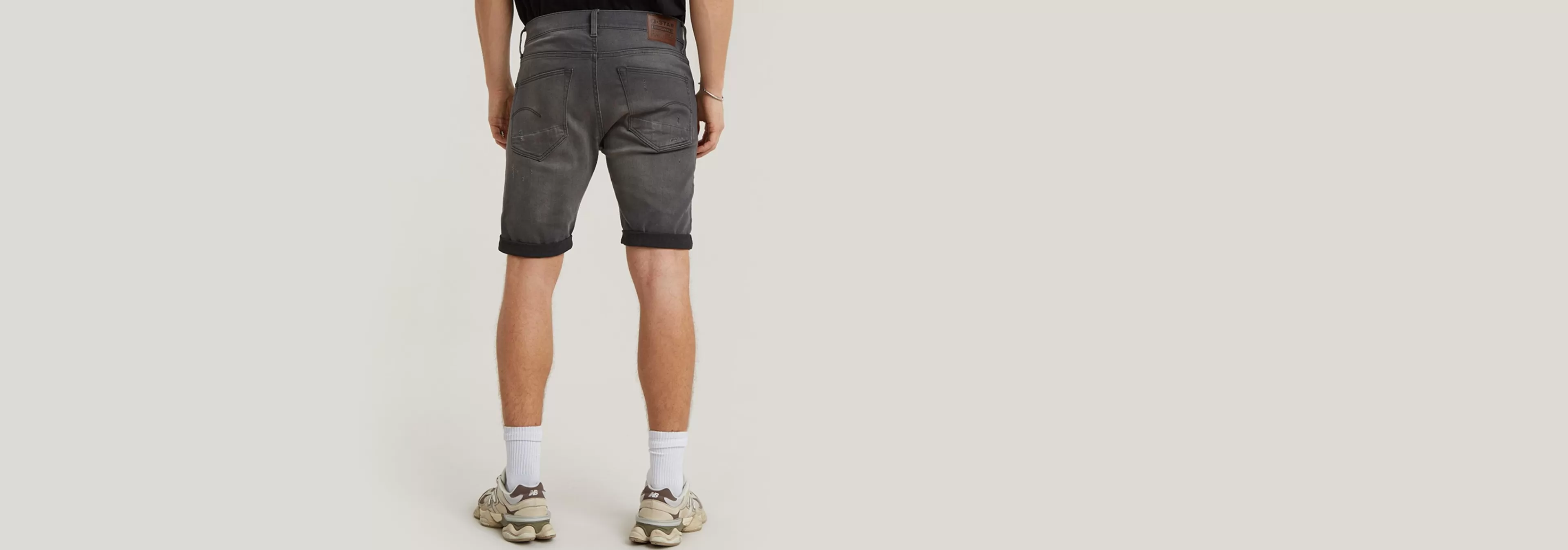 Flash Sale G-Star 3301 Slim Denim Short light aged destroy