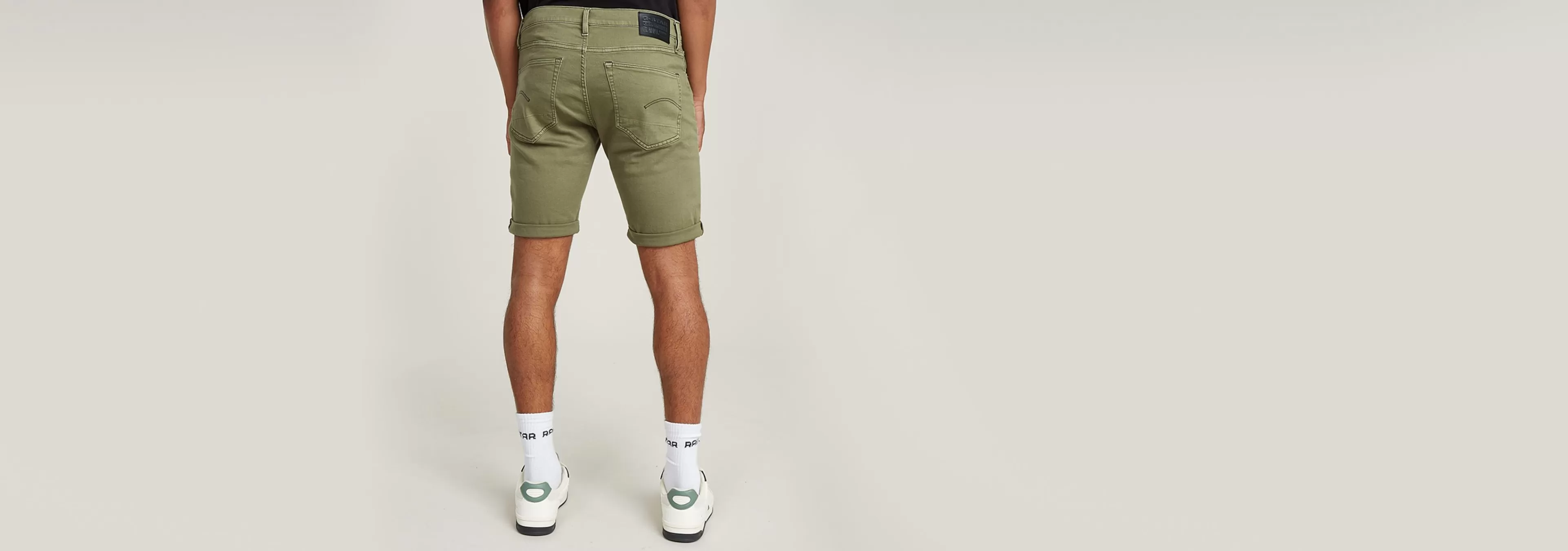 Hot G-Star 3301 Slim Denim Short faded shamrock gd
