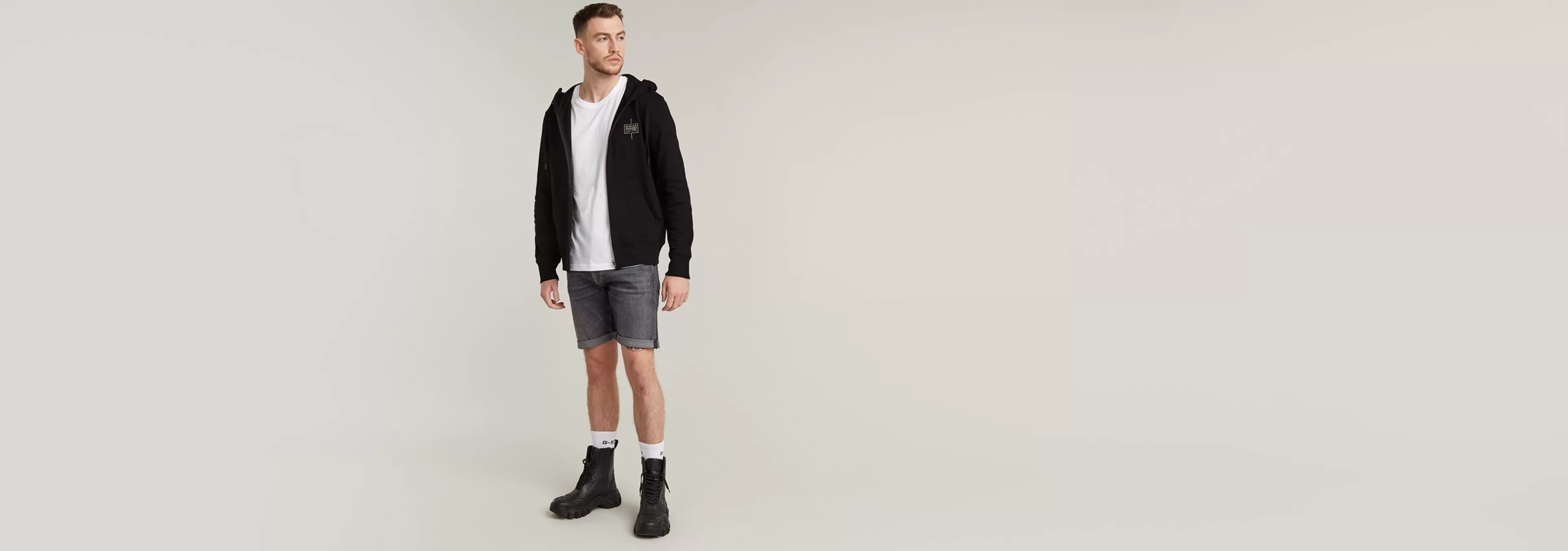 Clearance G-Star 3301 Slim Denim Short vintage skyrocket
