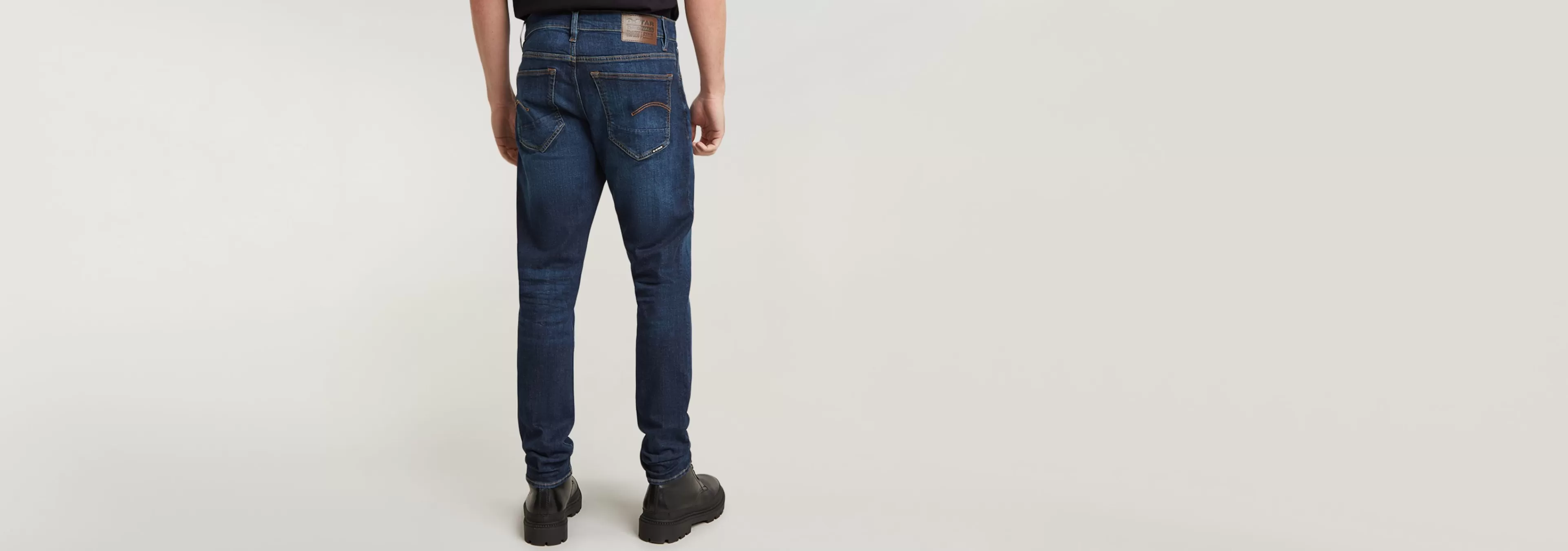 Shop G-Star 3301 Slim Jeans dark aged