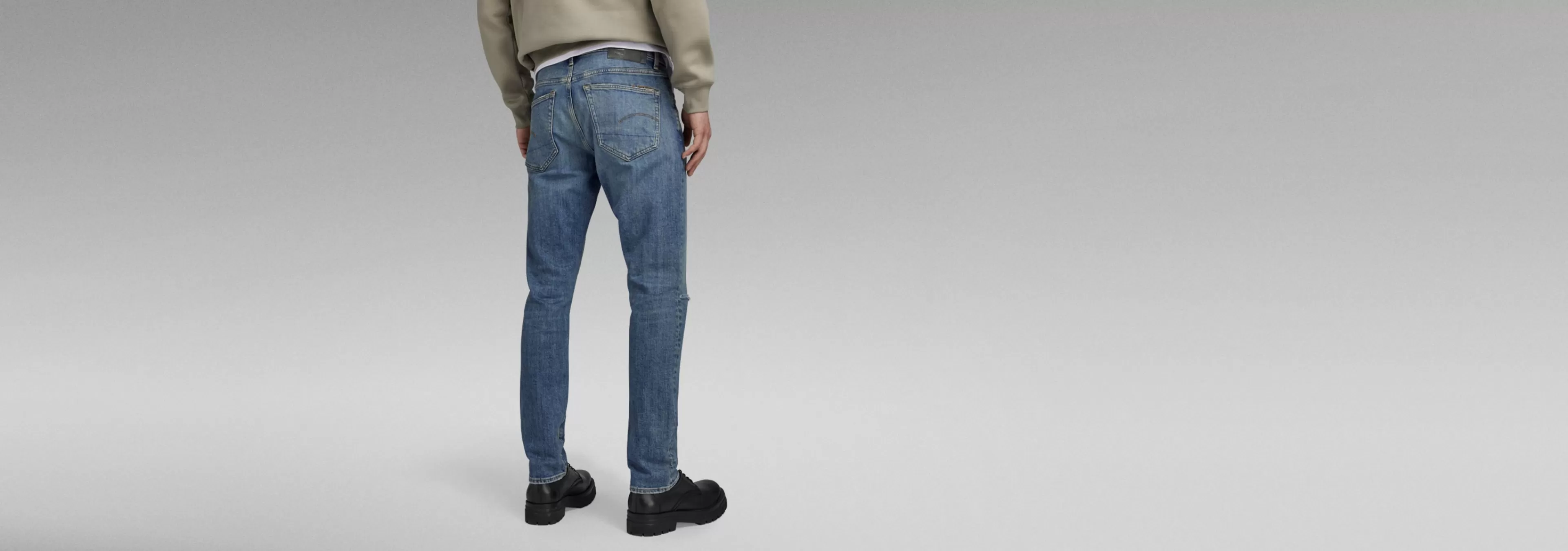 Best Sale G-Star 3301 Slim Jeans antique faded oasis ripped