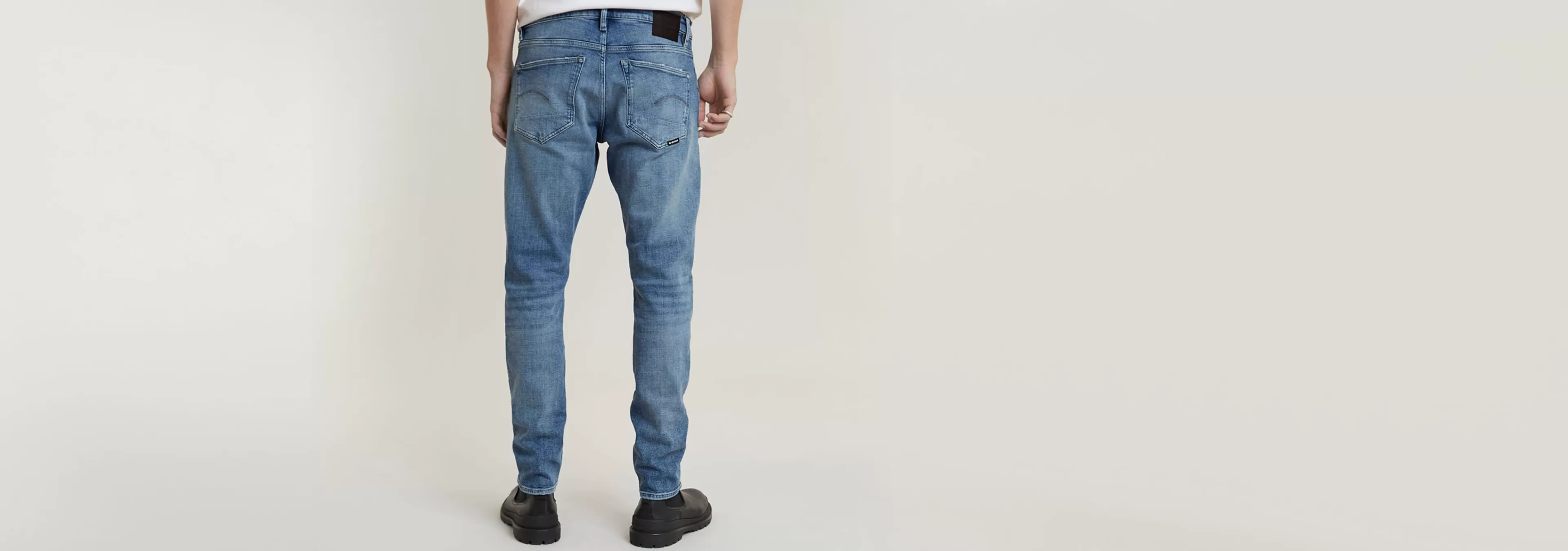 Hot G-Star 3301 Slim Jeans sun faded blue donau restored