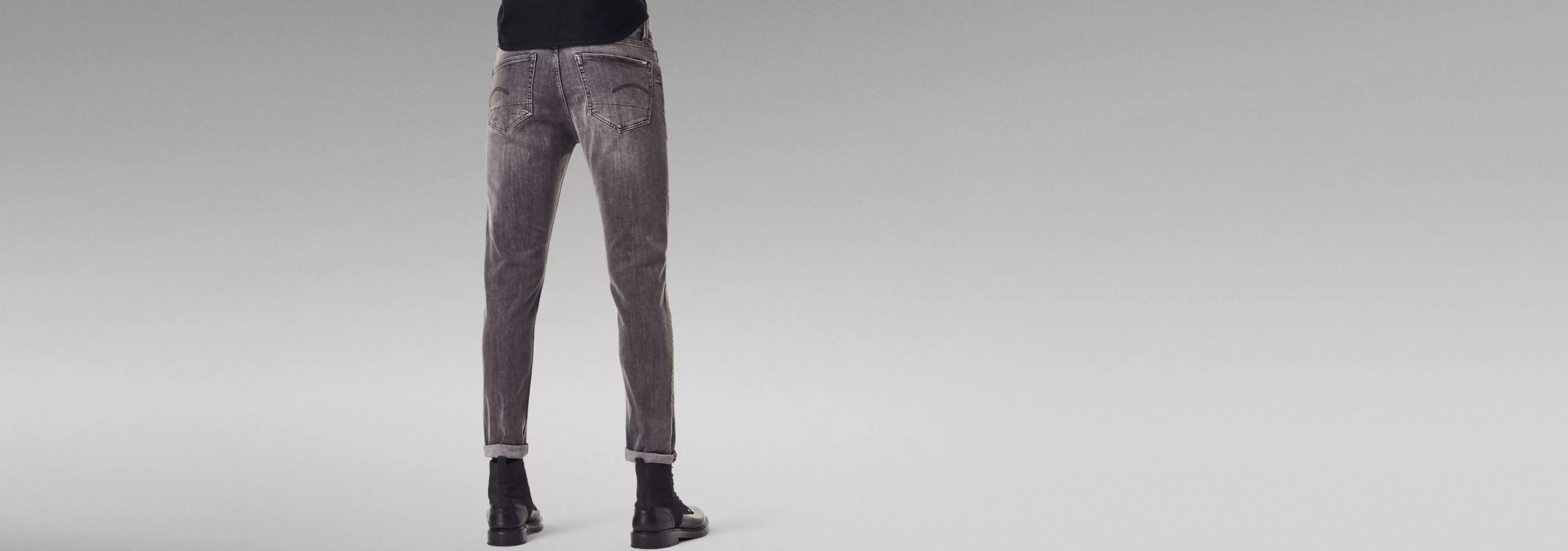 Clearance G-Star 3301 Slim Jeans faded black magnet