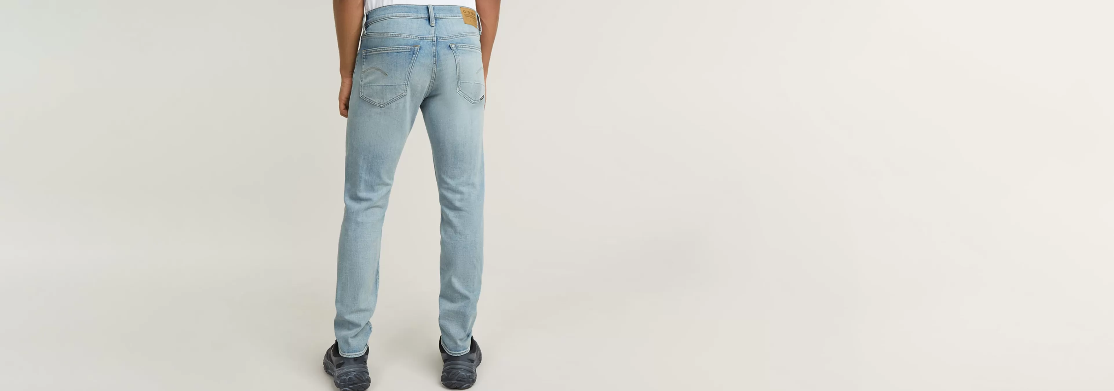 New G-Star 3301 Slim Jeans sun faded mirage blue