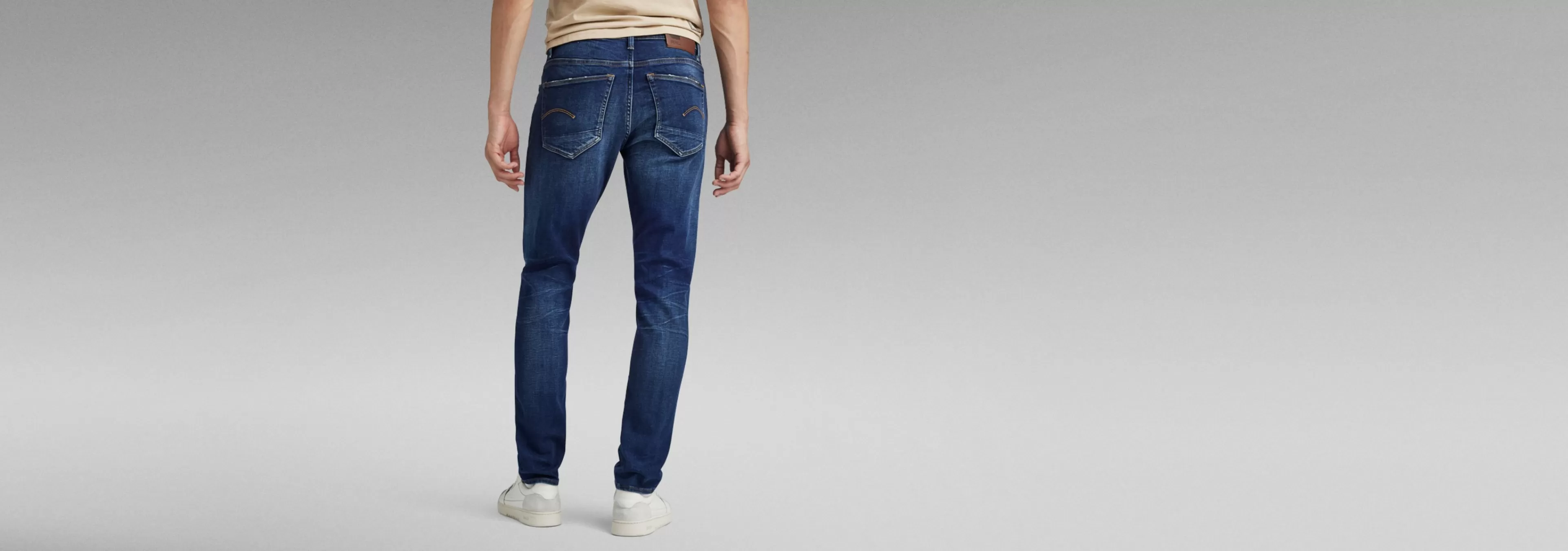 Online G-Star 3301 Slim Jeans worn in dusk blue