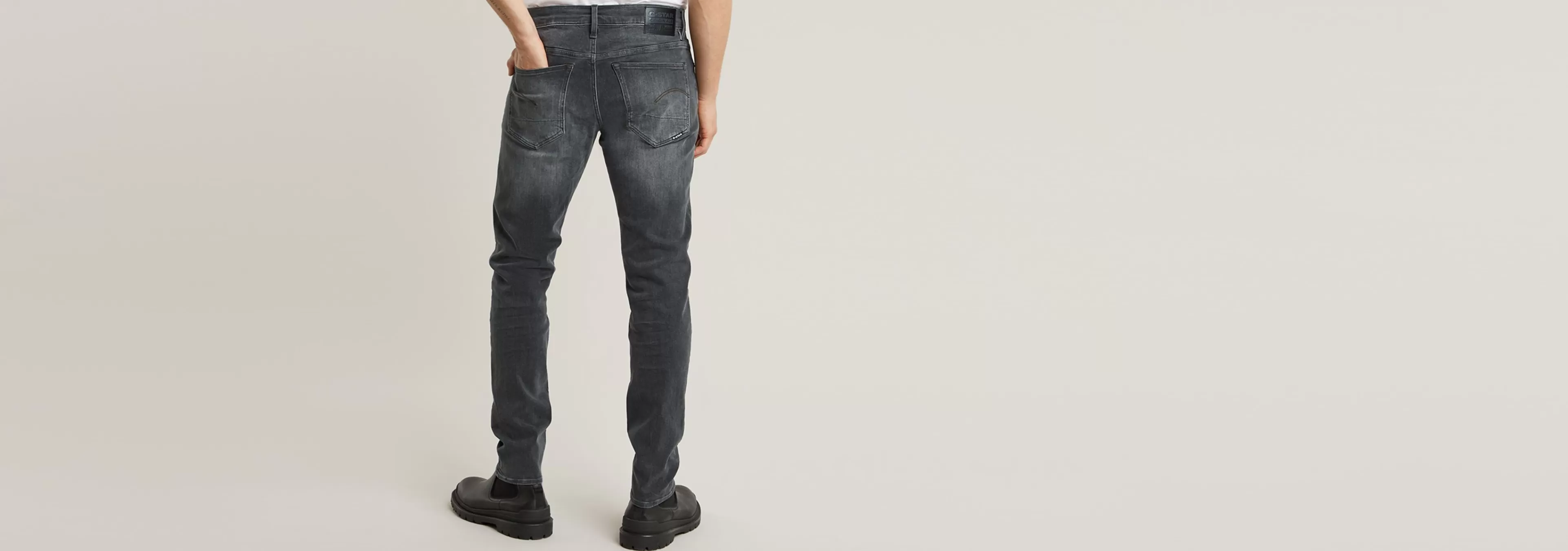 Discount G-Star 3301 Slim Jeans faded black magnet