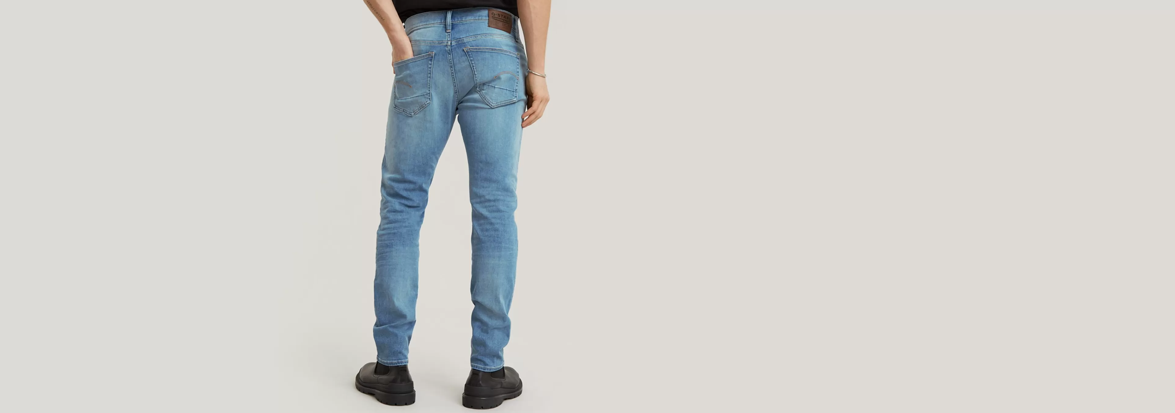 Cheap G-Star 3301 Slim Jeans light indigo aged