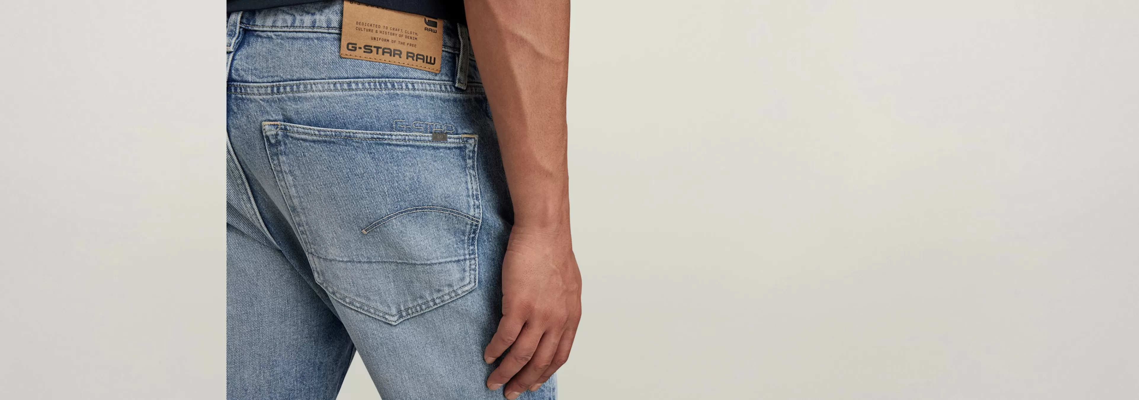 Outlet G-Star 3301 Slim Jeans vintage olympic blue