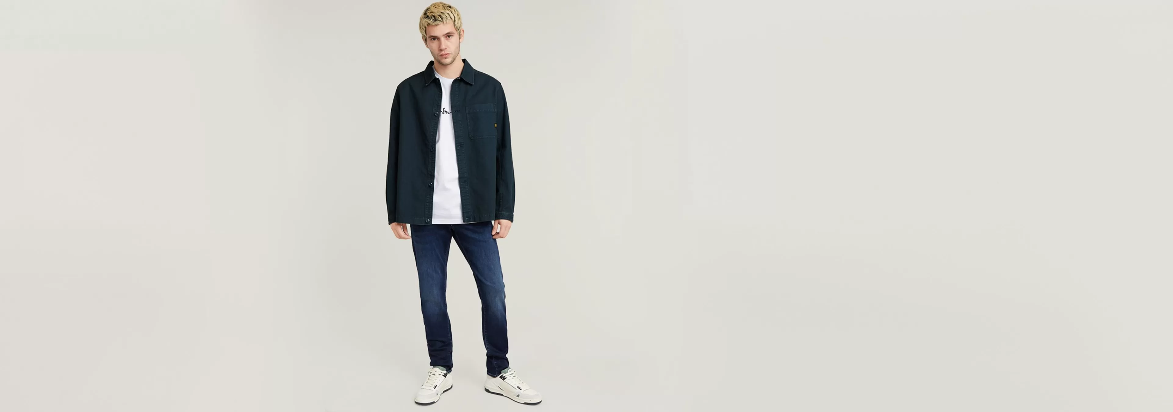 Shop G-Star 3301 Slim Jeans dark aged