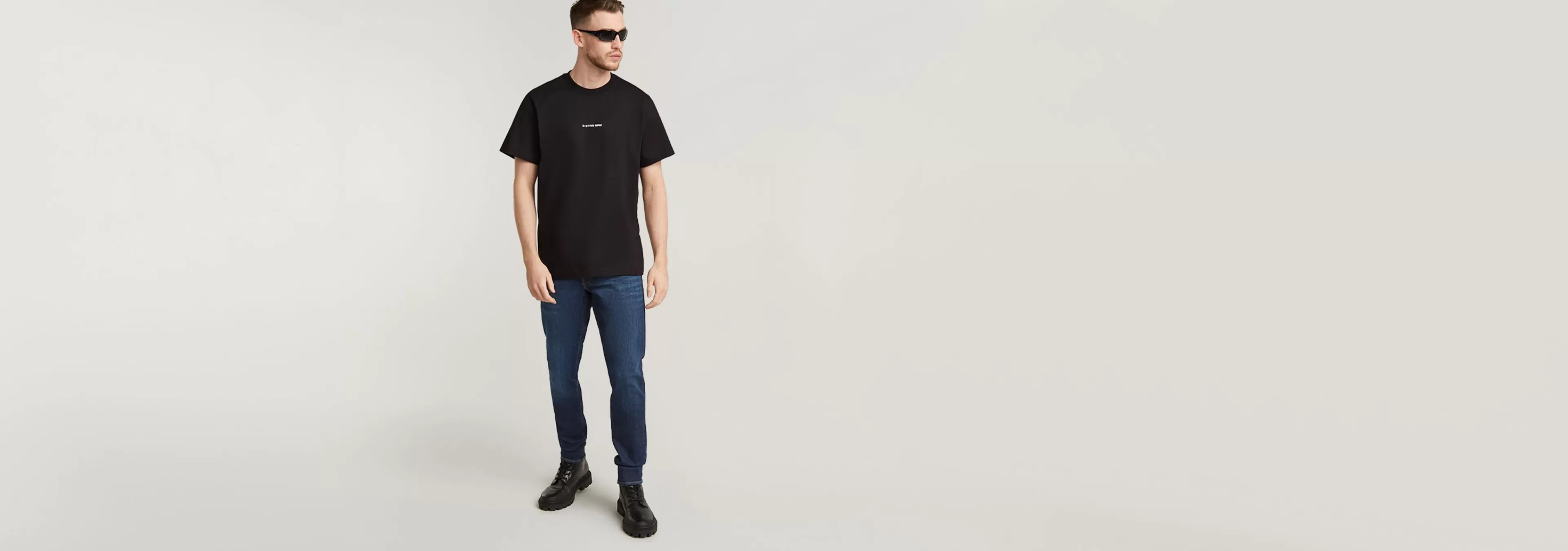 Shop G-Star 3301 Slim Jeans dark aged