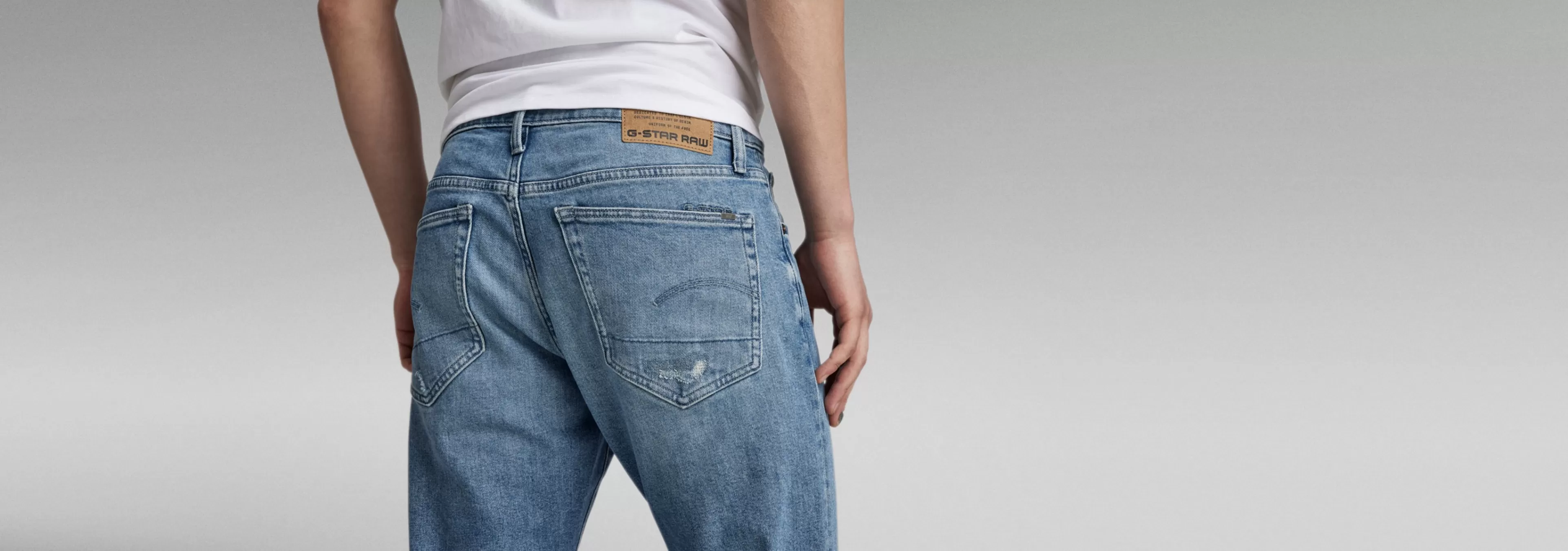 Hot G-Star 3301 Slim Jeans faded niagara restored