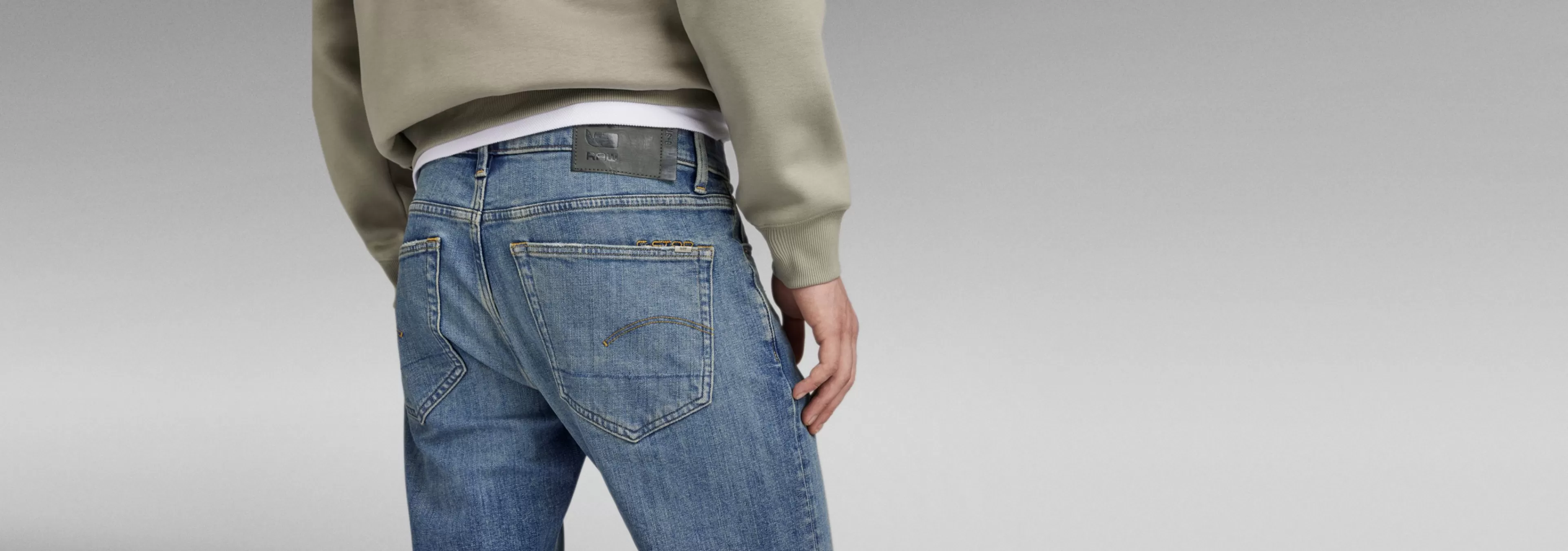 Best Sale G-Star 3301 Slim Jeans antique faded oasis ripped