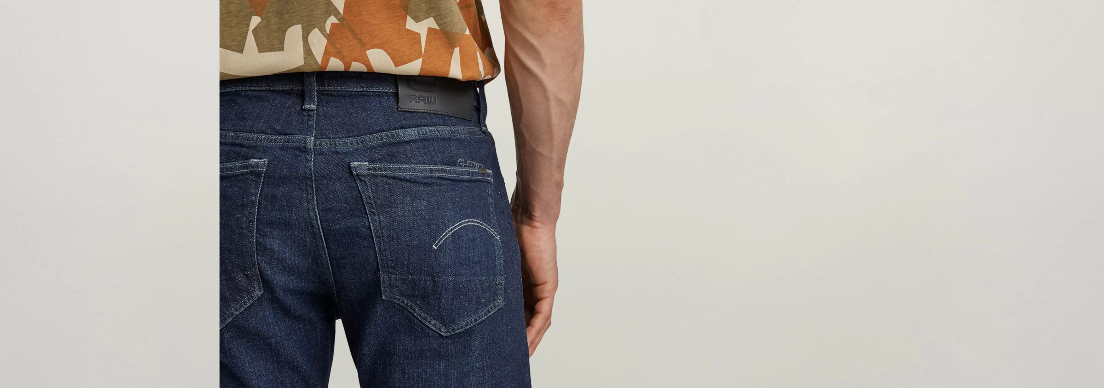 New G-Star 3301 Slim Jeans worn in deep marine