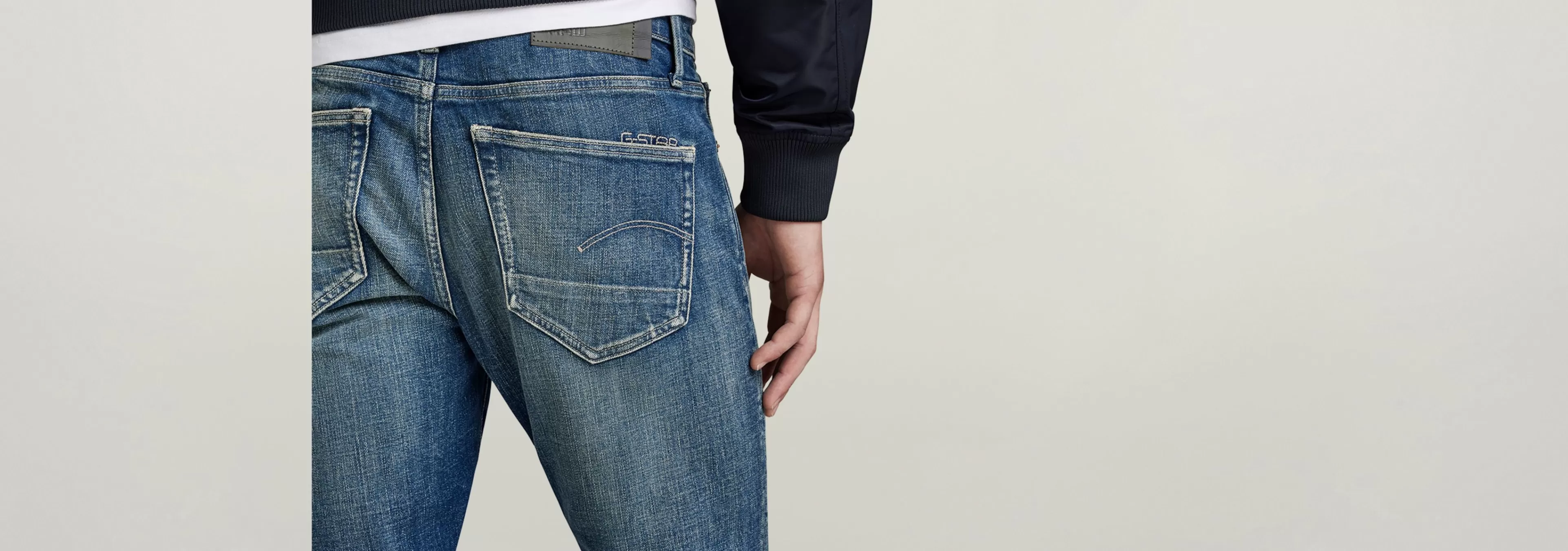 Hot G-Star 3301 Slim Jeans worn in erosion