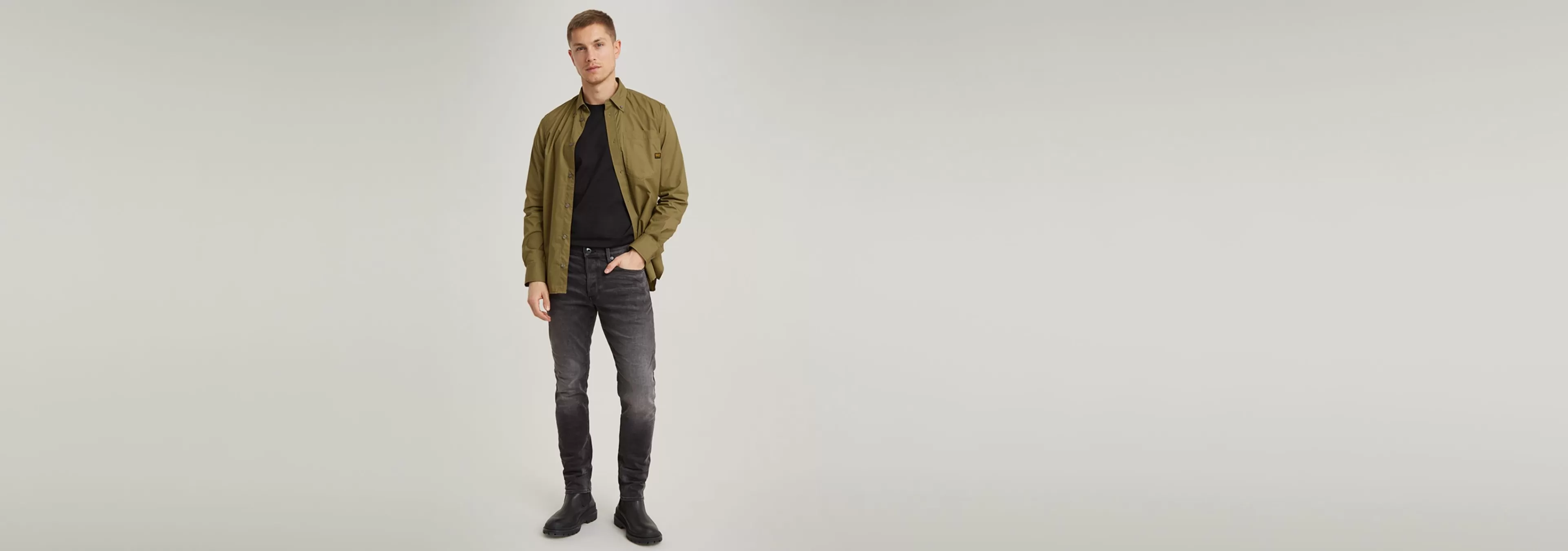 Flash Sale G-Star 3301 Slim Jeans antic charcoal