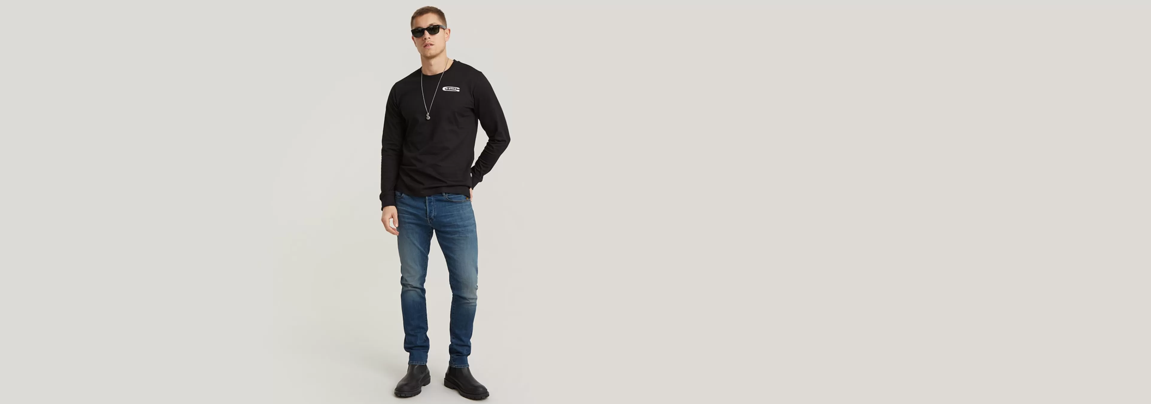 Cheap G-Star 3301 Slim Jeans vintage medium aged