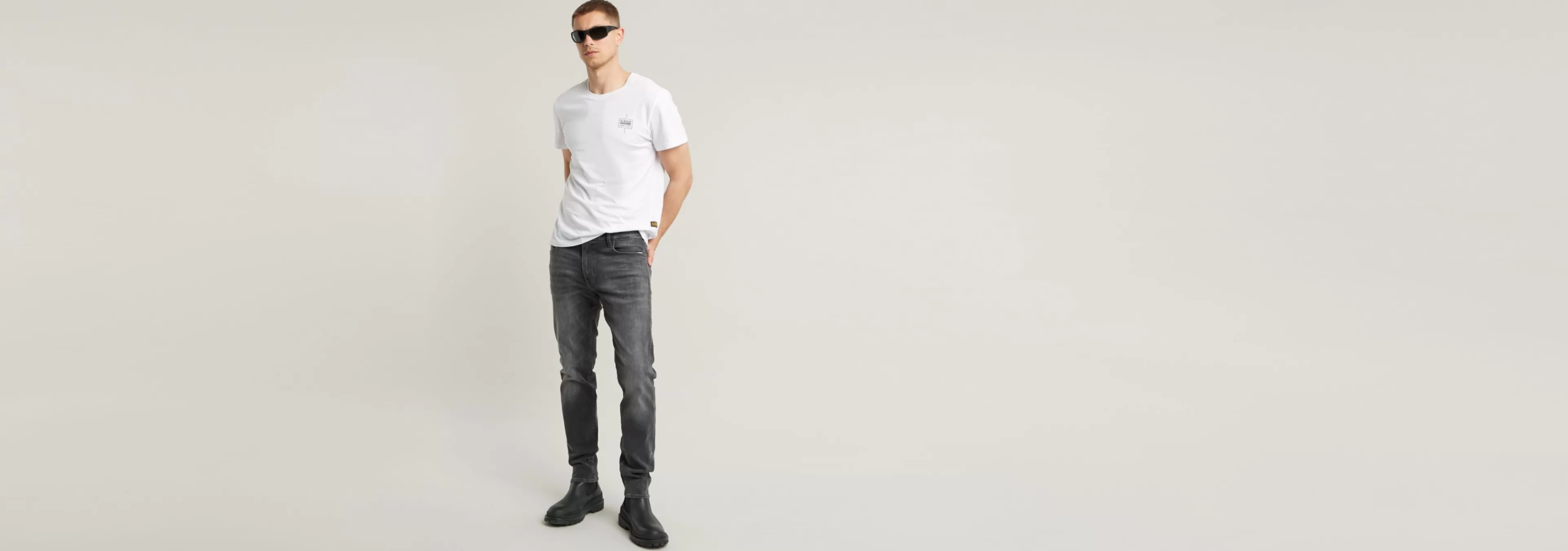 Discount G-Star 3301 Slim Jeans faded black magnet