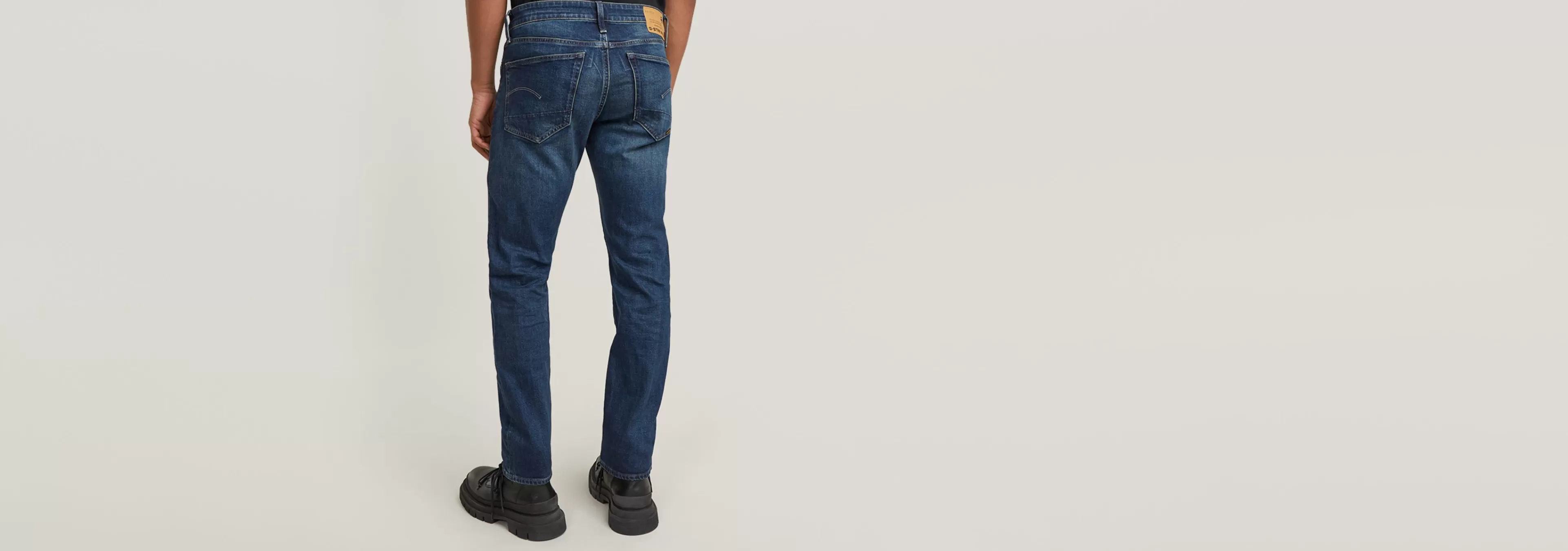 Online G-Star 3301 Straight Jeans worn in yukon blue