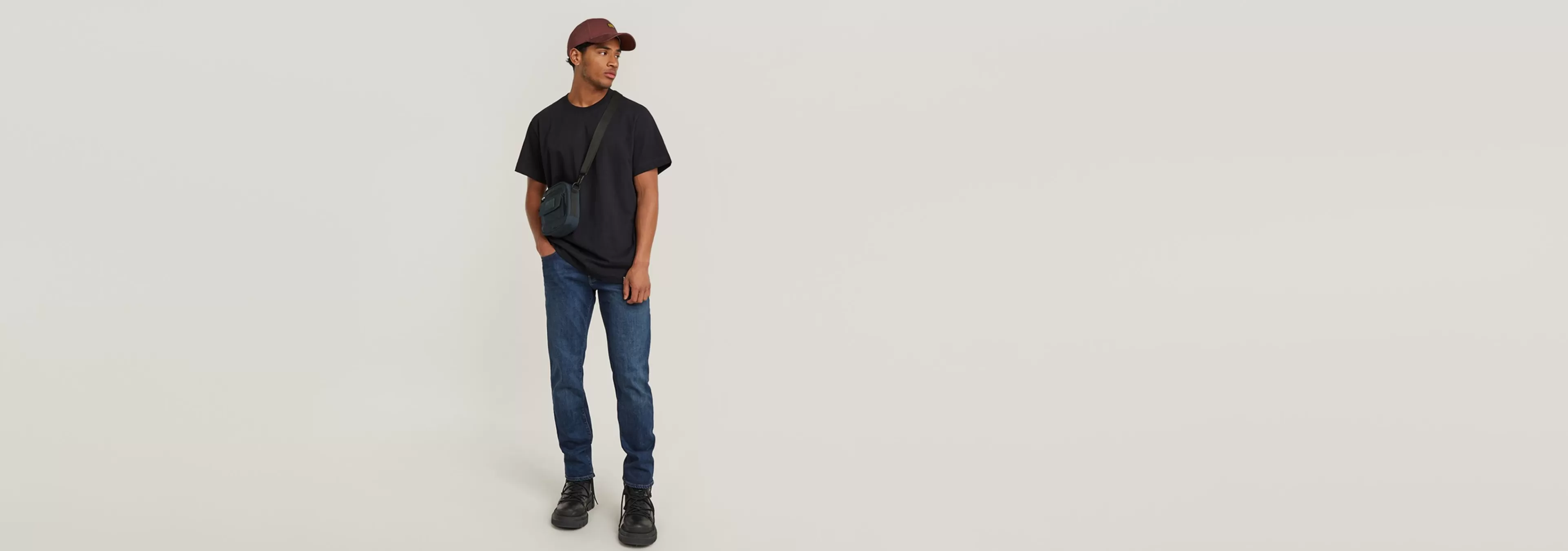 Online G-Star 3301 Straight Jeans worn in yukon blue