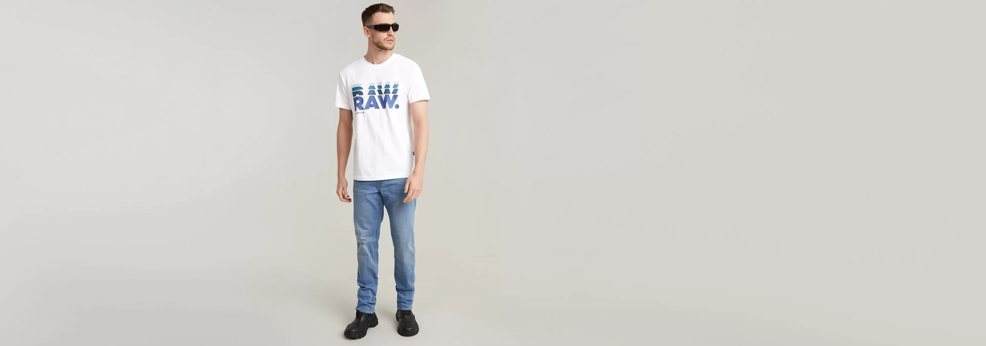 Online G-Star 3301 Straight Jeans light aged