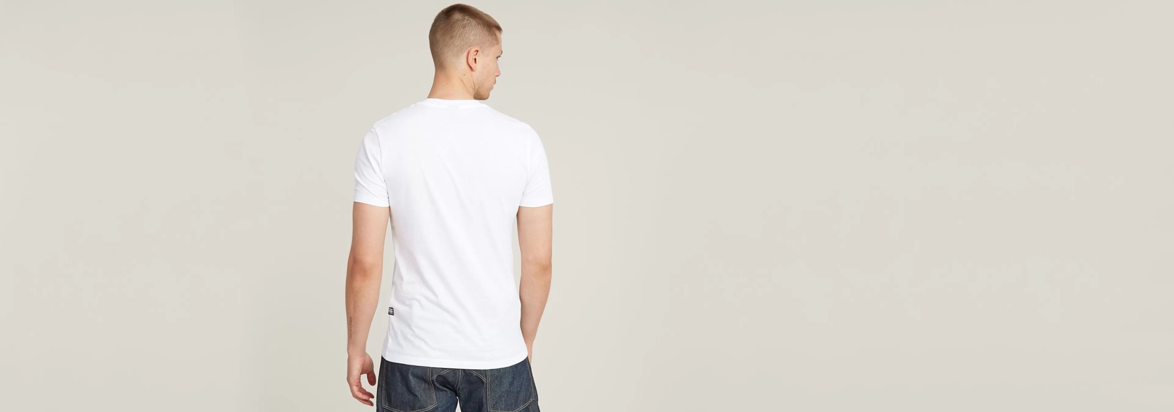 Shop G-Star 3D RAW. Logo Slim T-Shirt white