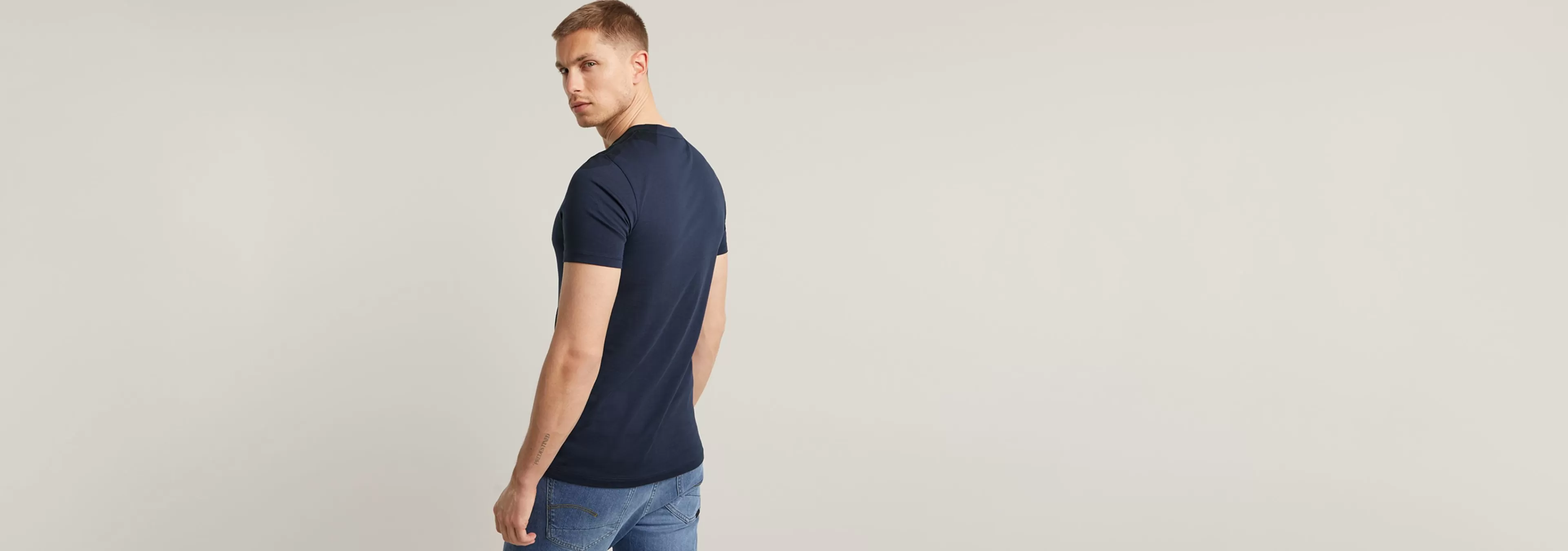 Shop G-Star 3D RAW. Logo Slim T-Shirt sartho blue