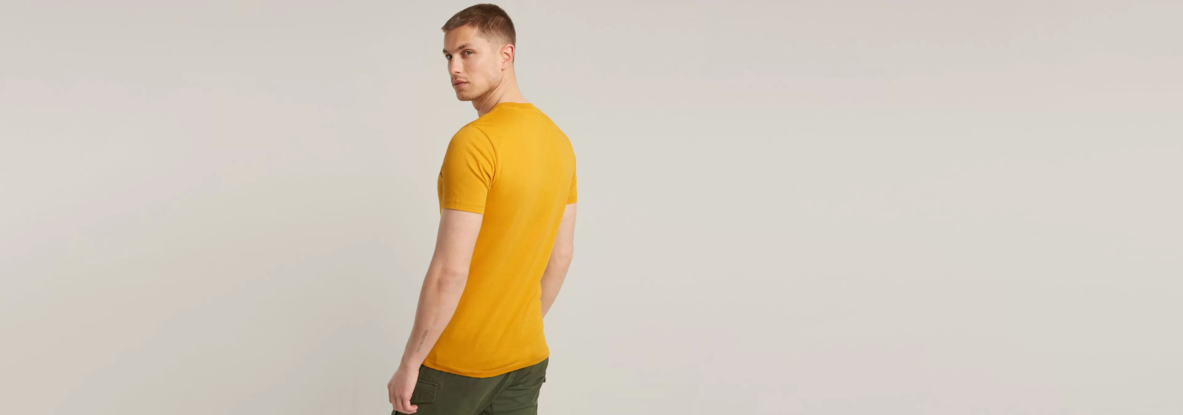 Best G-Star 3D RAW. Logo Slim T-Shirt dark gold