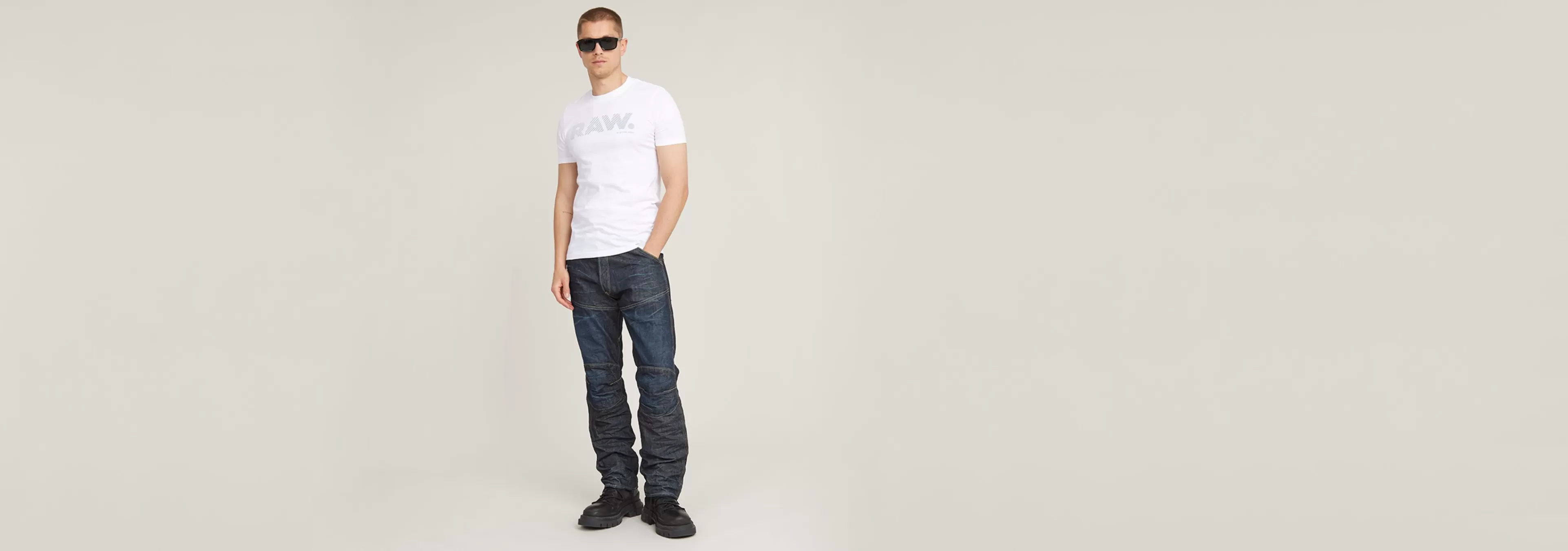 Shop G-Star 3D RAW. Logo Slim T-Shirt white