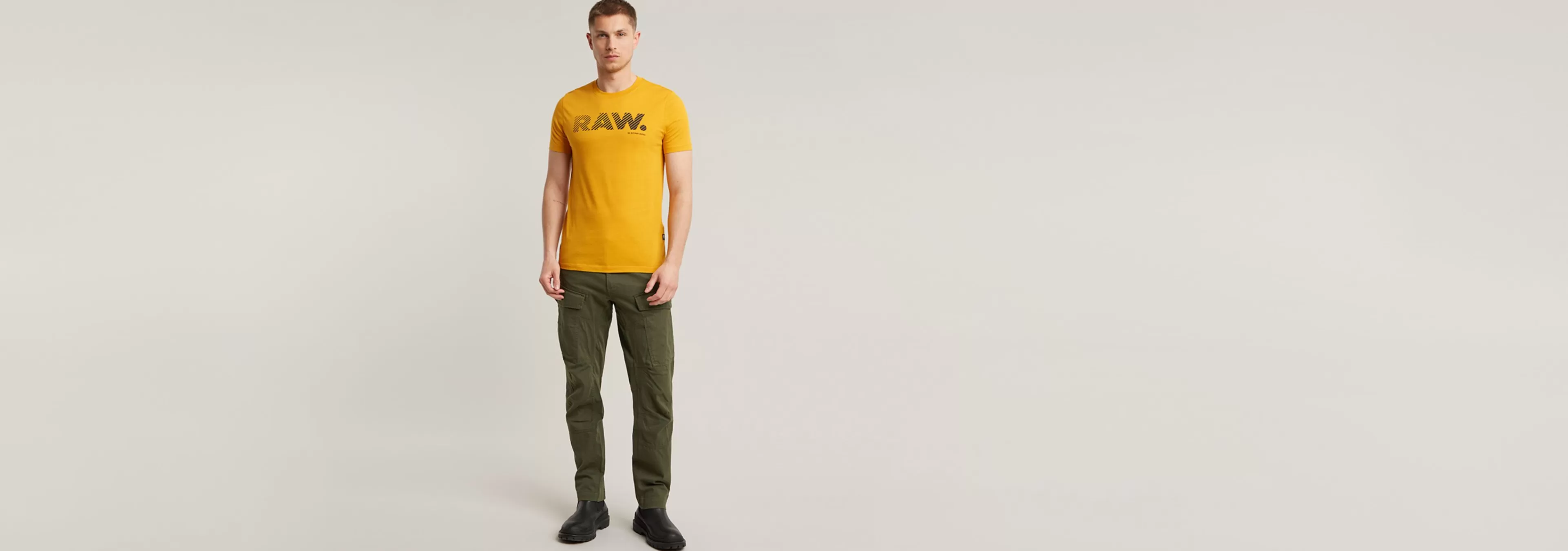 Best G-Star 3D RAW. Logo Slim T-Shirt dark gold