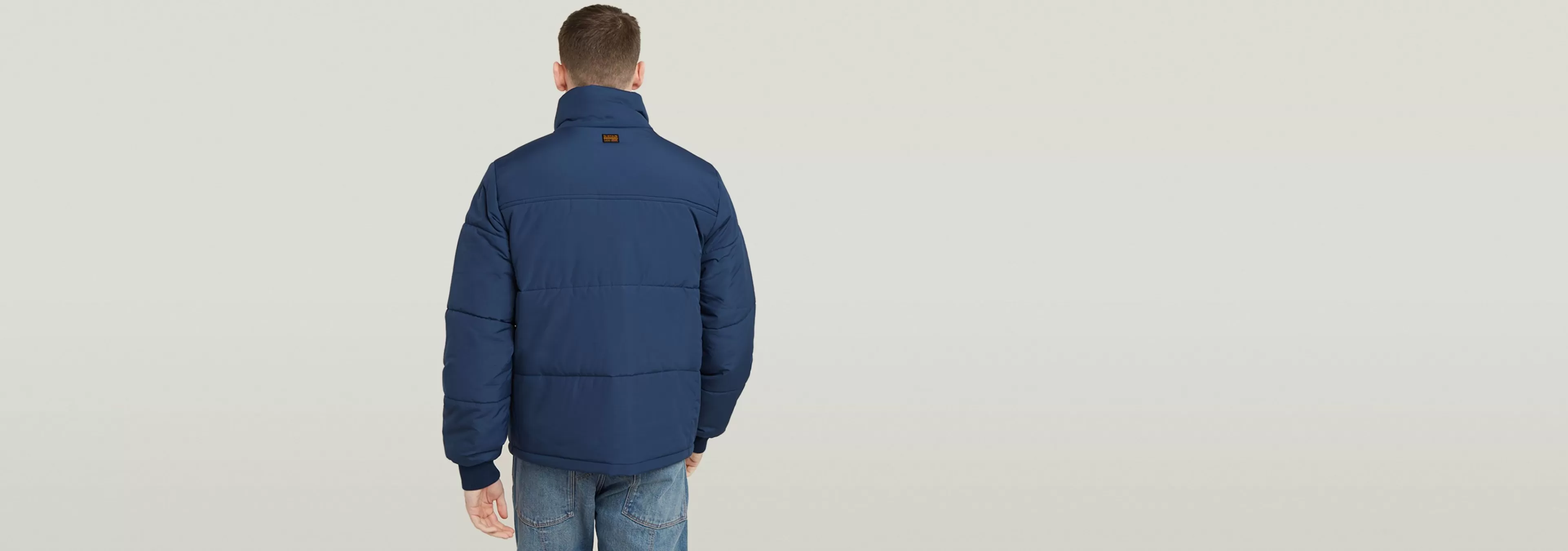 New G-Star 4 Pocket Quilted Gewatteerd Jack dk sea blue