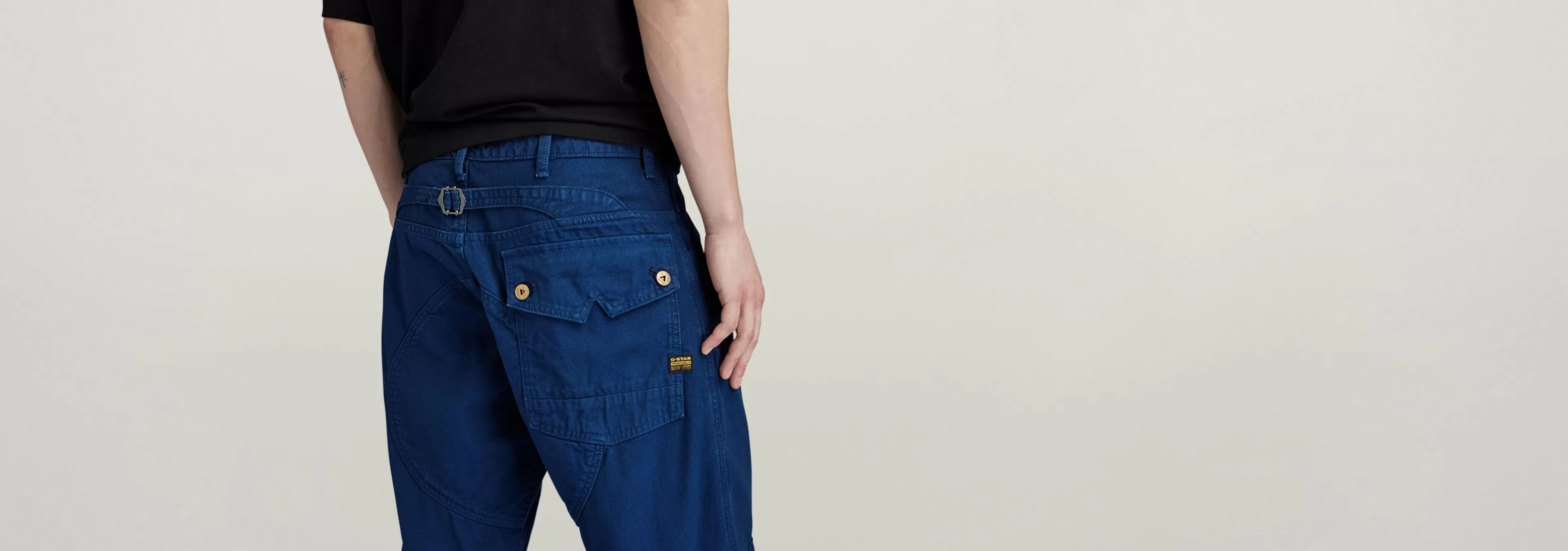 New G-Star 5620 Elwood Loose Jeans ballpen blue gd