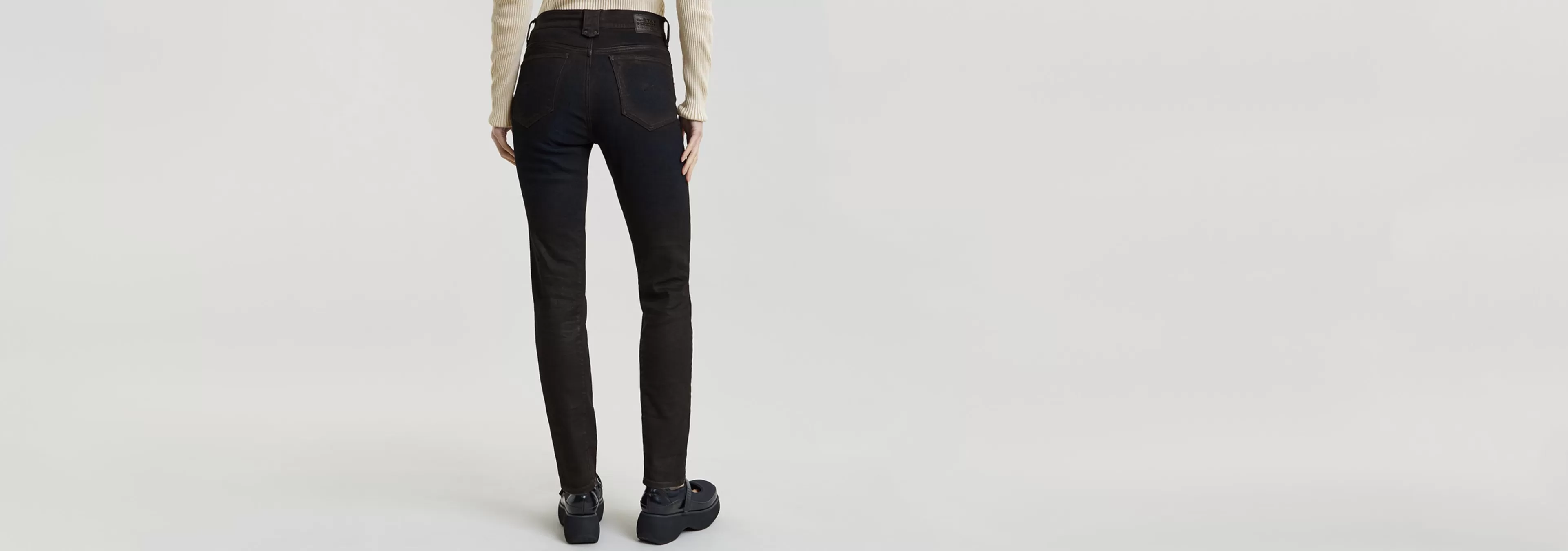 Store G-Star Ace 2.0 Biker Slim Straight Jeans worn in granulite cobler