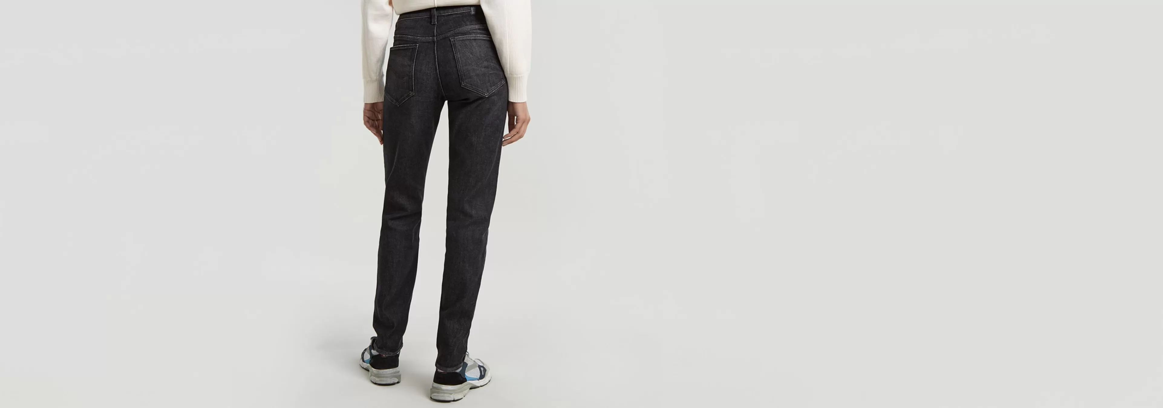 Discount G-Star Ace 2.0 Slim Straight Jeans worn in asteroid grey