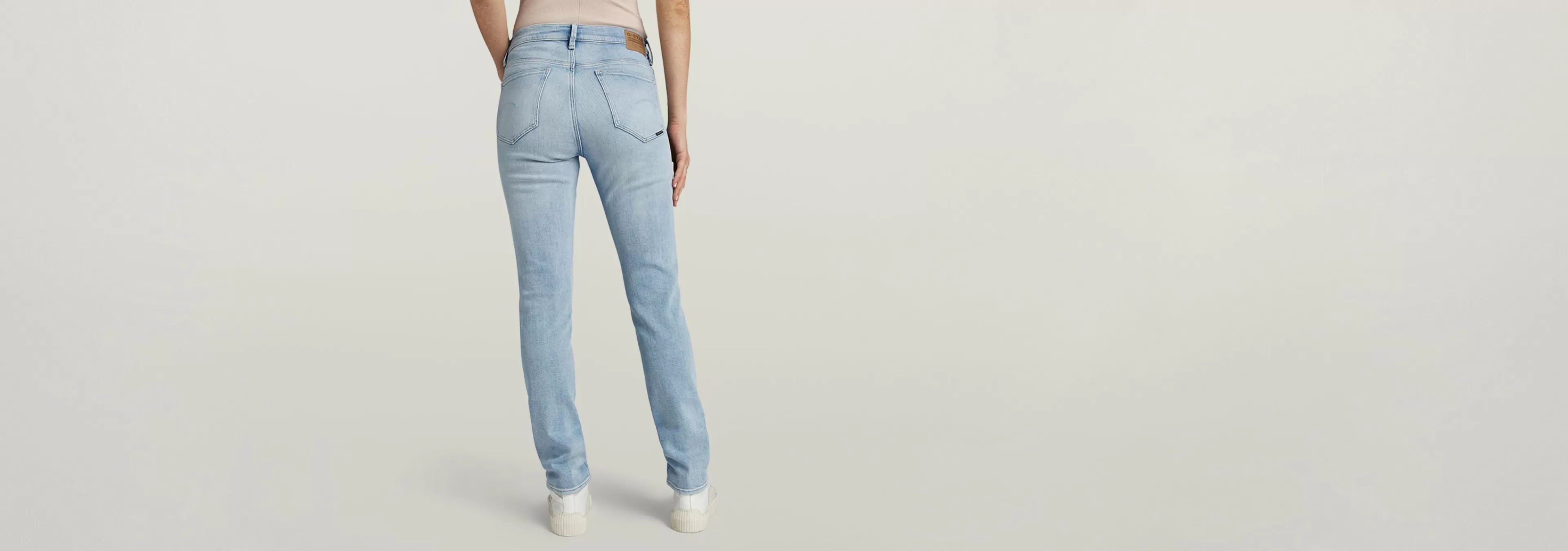 Cheap G-Star Ace 2.0 Slim Straight Jeans sun faded mirage blue